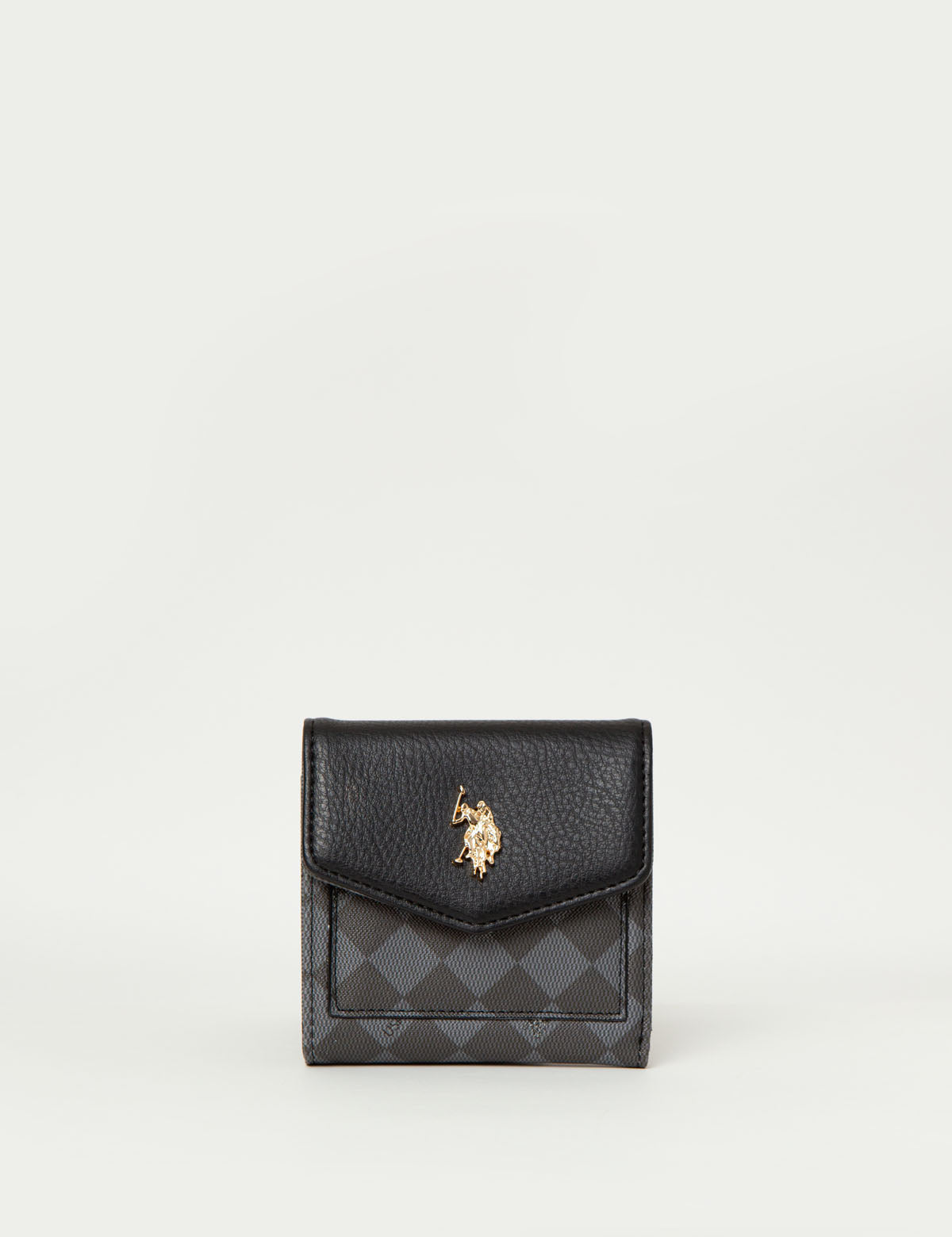 Compact PU Leather Wallet with Flap & Multiple Card Slots – Secure Snap Closure