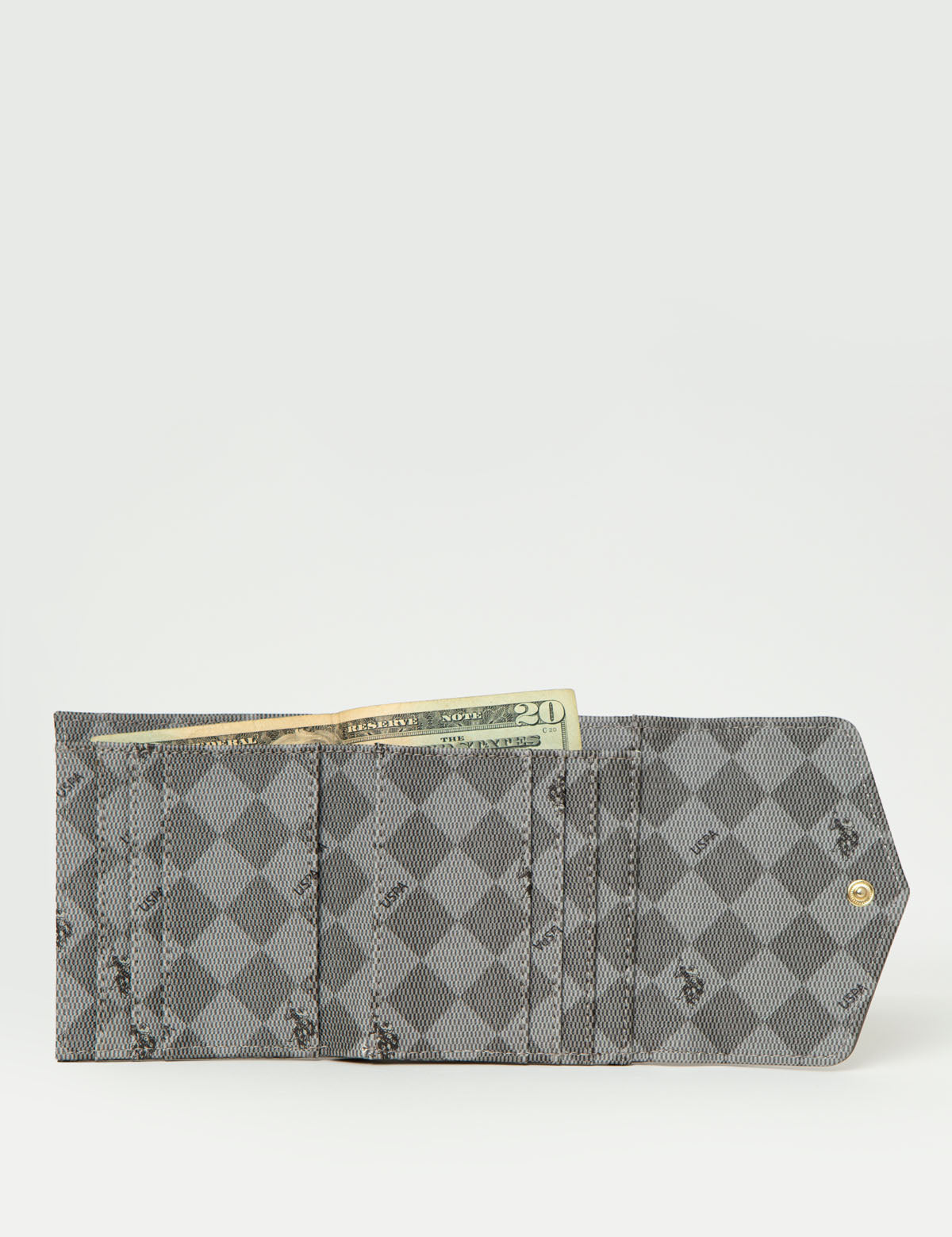 Compact PU Leather Wallet with Flap & Multiple Card Slots – Secure Snap Closure