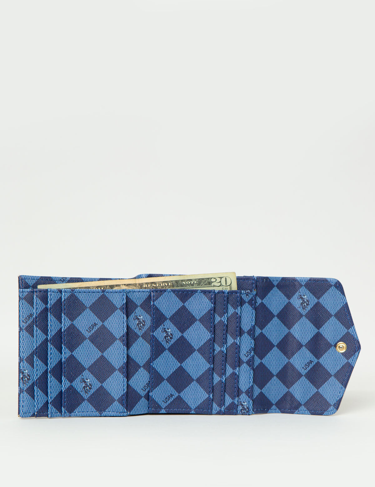 Compact PU Leather Wallet with Flap & Multiple Card Slots – Secure Snap Closure