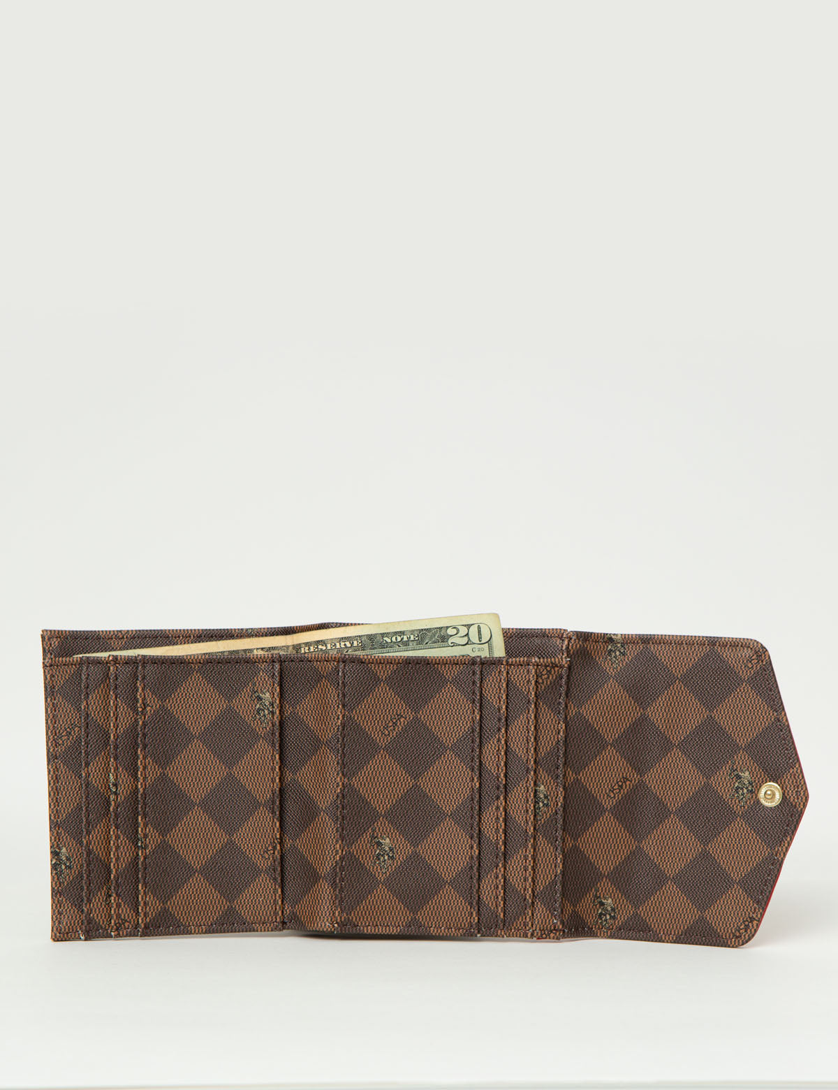 Compact PU Leather Wallet with Flap & Multiple Card Slots – Secure Snap Closure