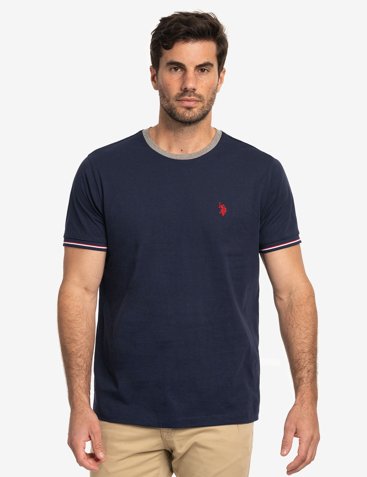 Signature Stripe Ringer T-Shirt - Classic Cotton Tee
