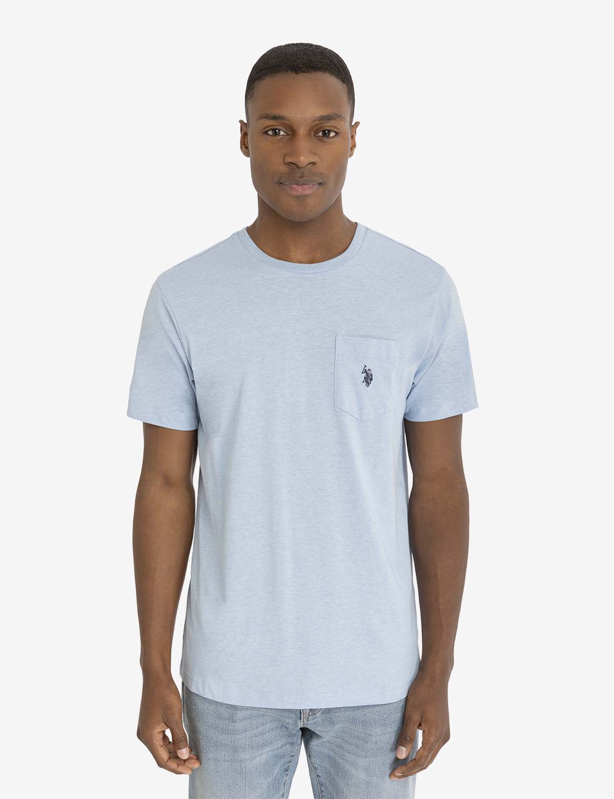 Men's Small Logo Pocket T-Shirt - Casual Cotton Tee