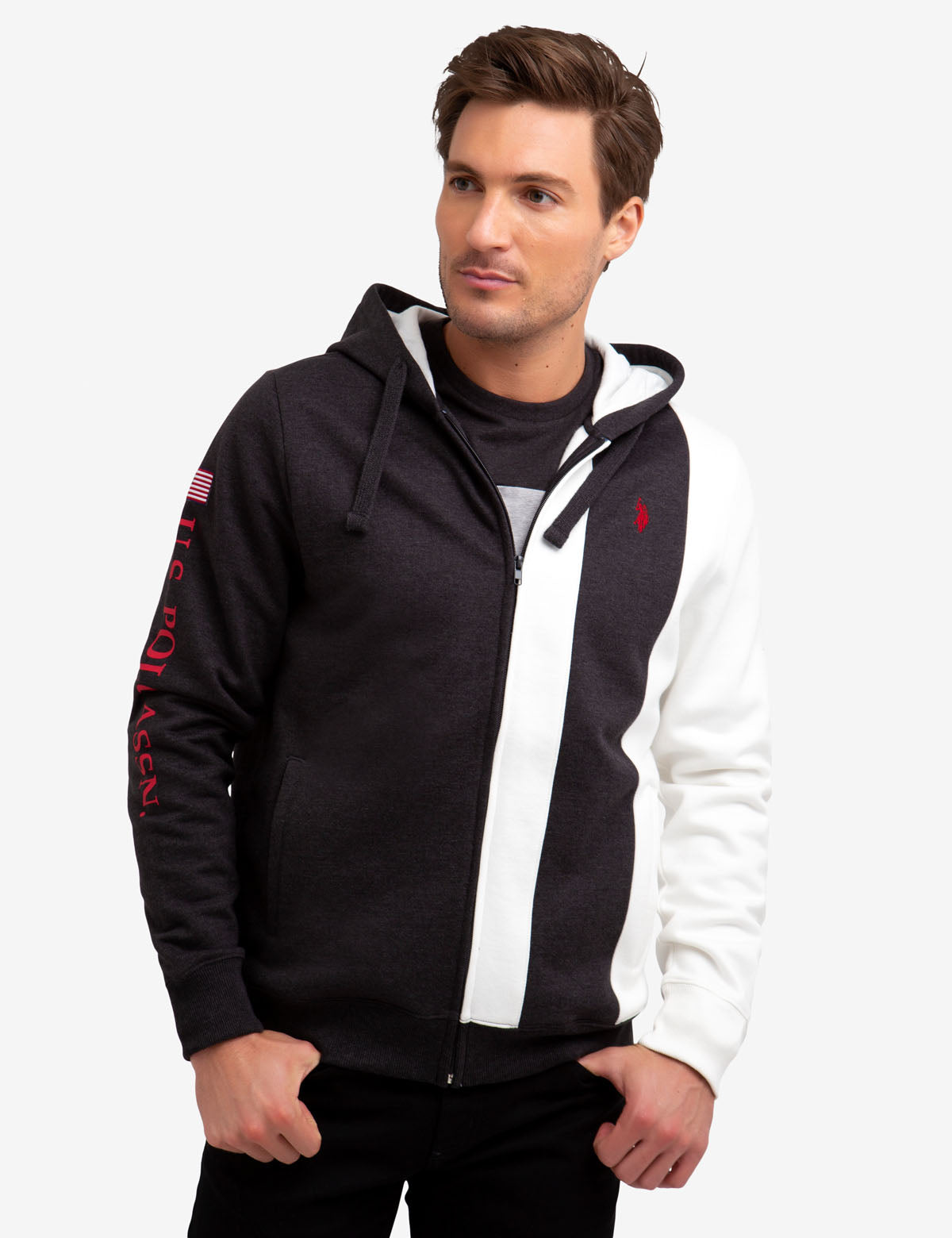 U.S. Polo Assn. Small Logo Embroidered Sweatshirt with Hood