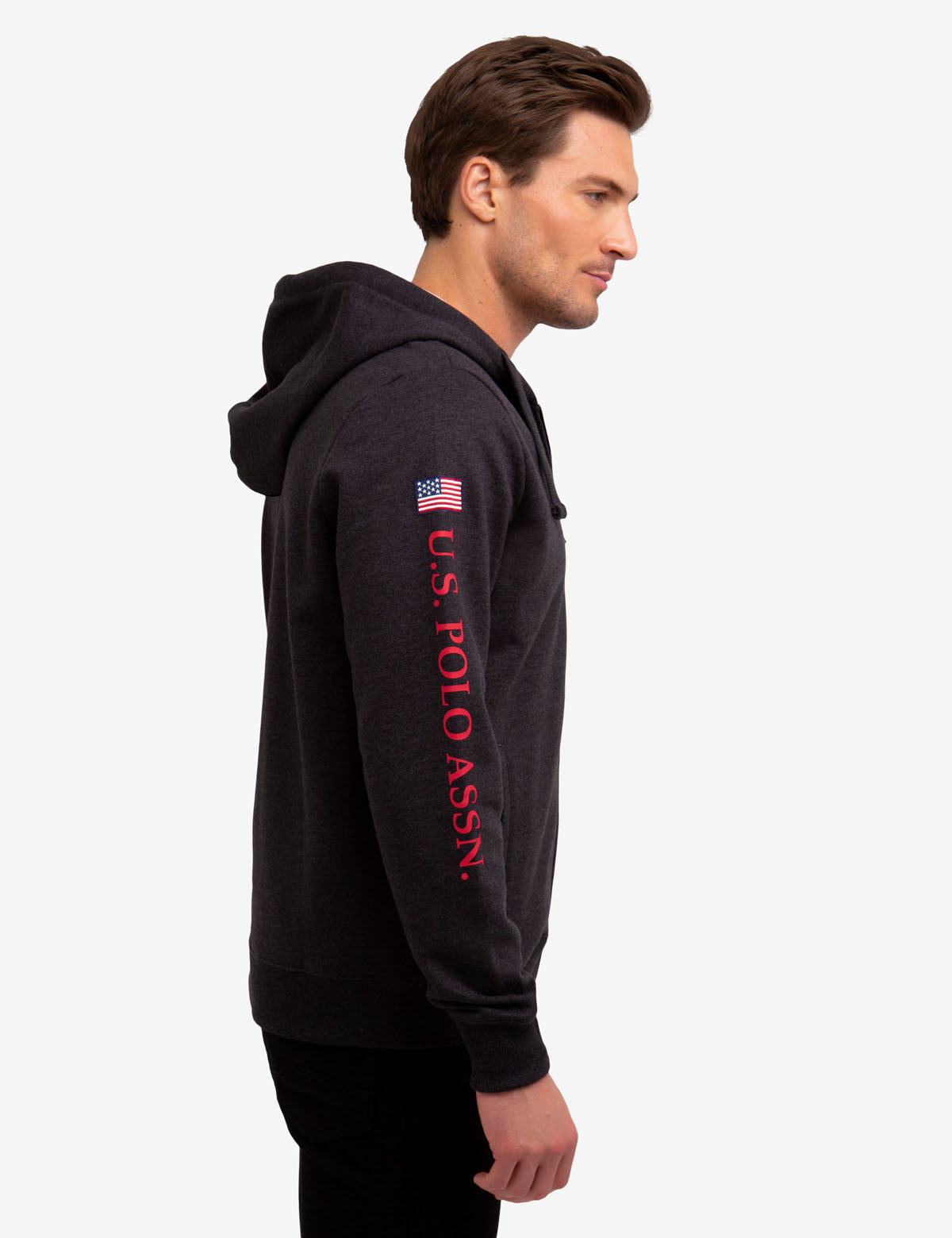 U.S. Polo Assn. Small Logo Embroidered Sweatshirt with Hood