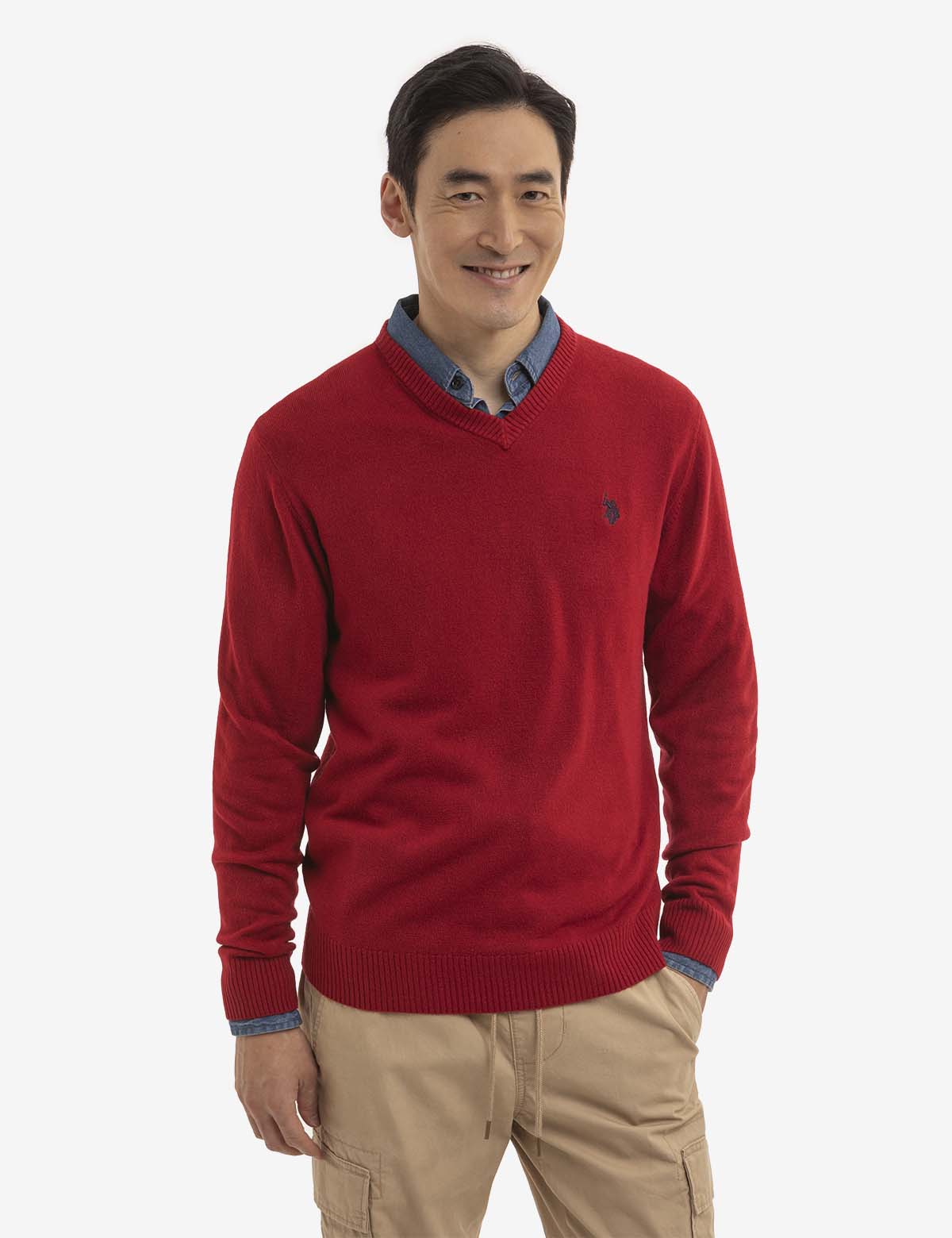 Soft Jersey V-Neck Sweater for Women - Comfortable & Stylish