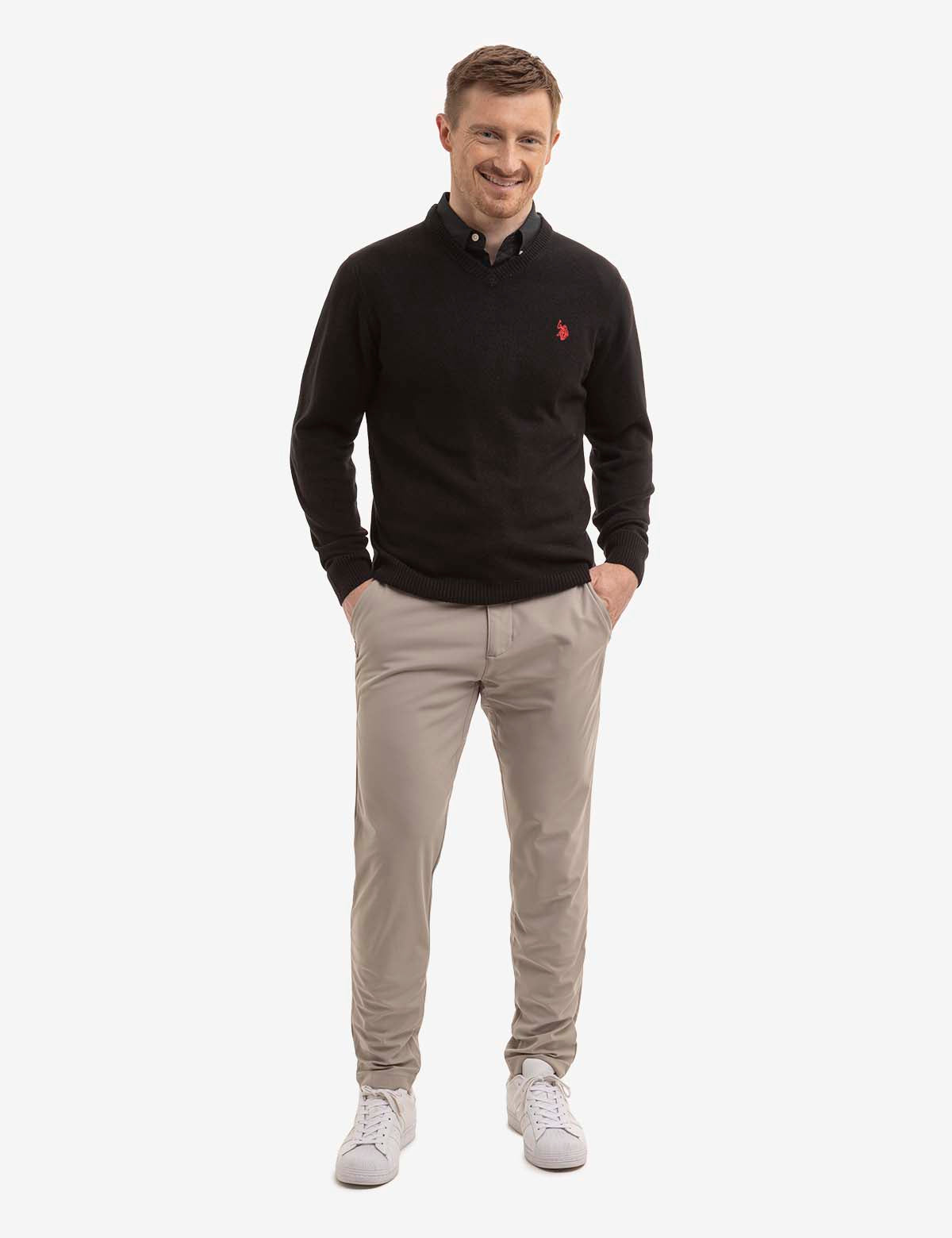 Soft Jersey V-Neck Sweater for Women - Comfortable & Stylish