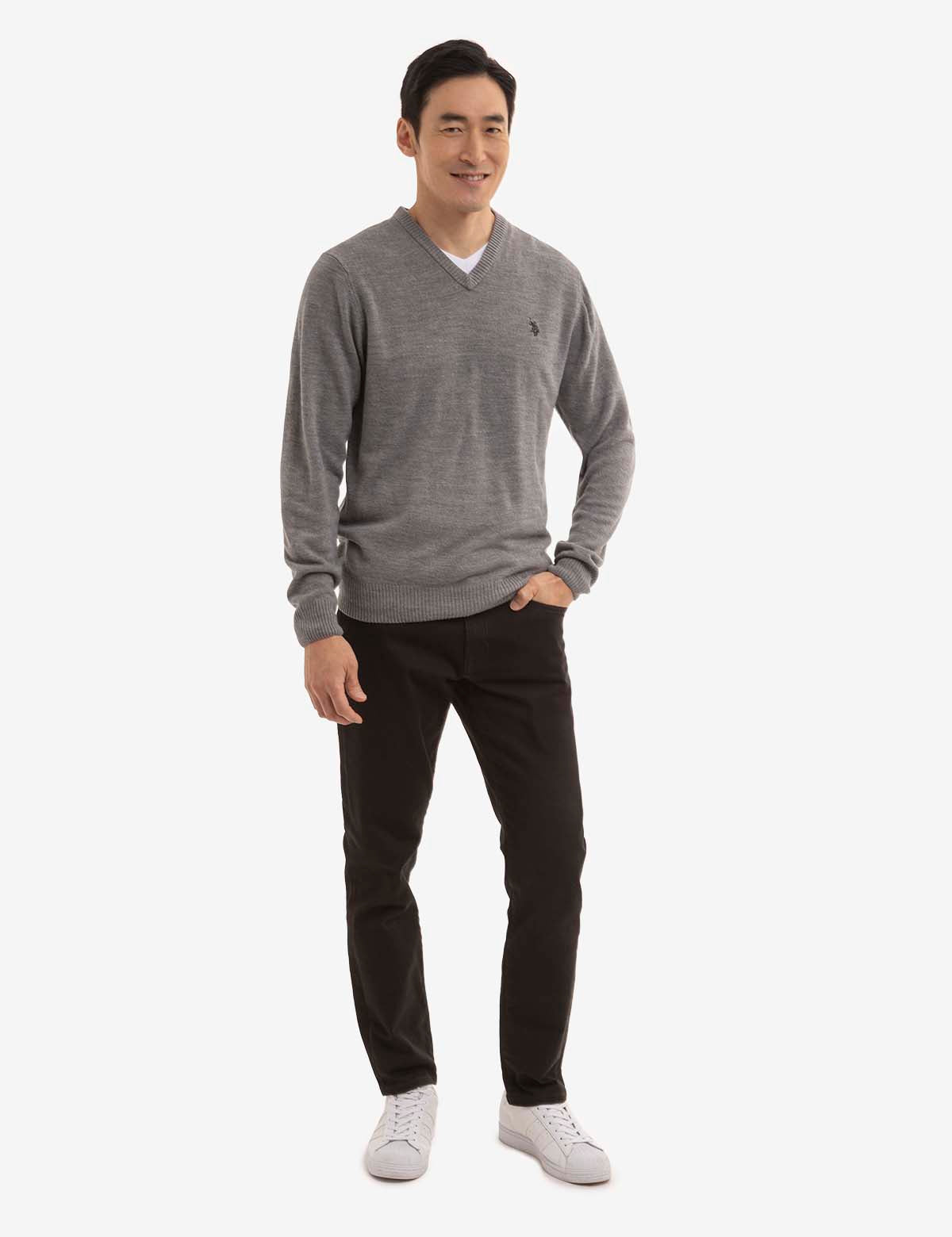 Soft Jersey V-Neck Sweater for Women - Comfortable & Stylish