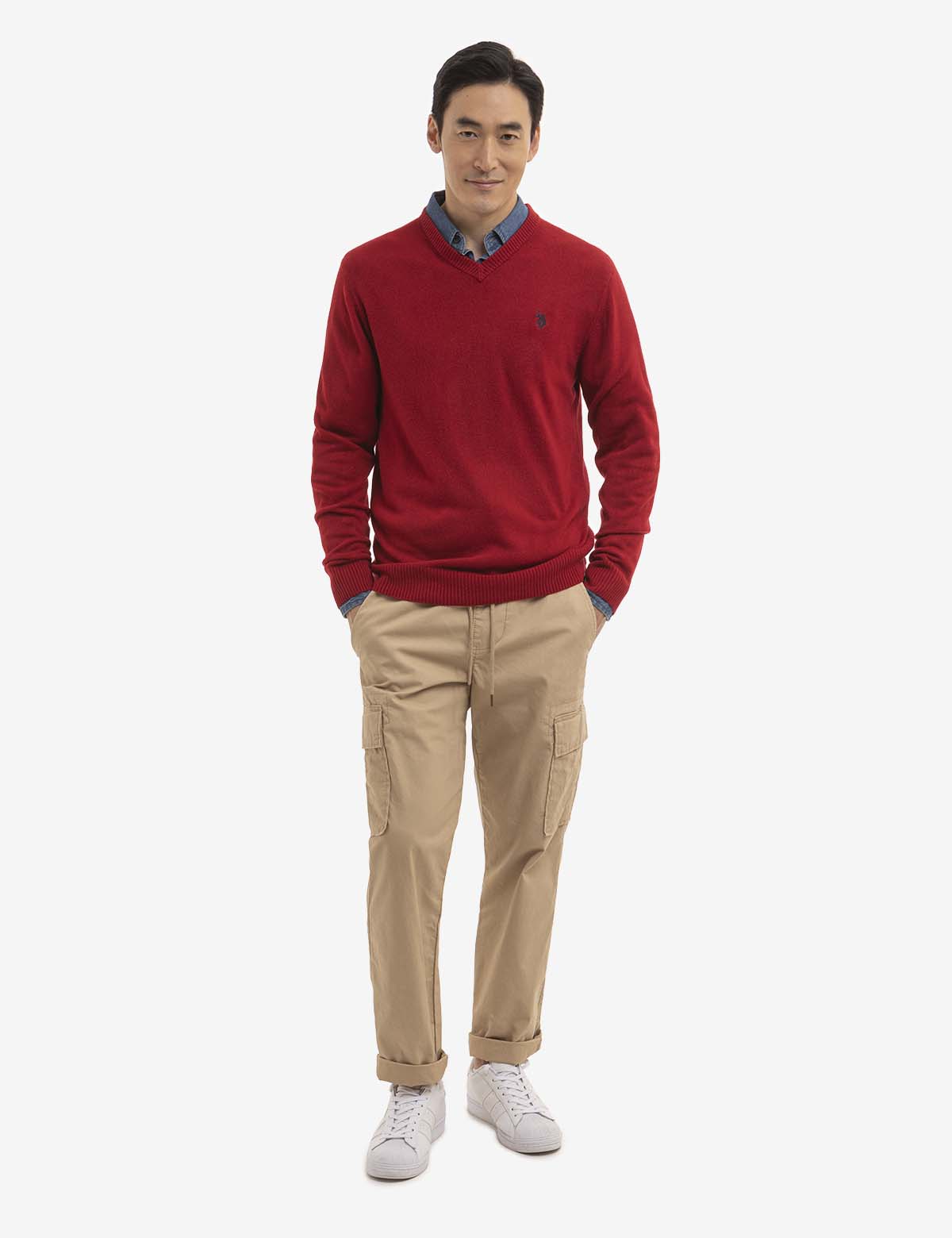 Soft Jersey V-Neck Sweater for Women - Comfortable & Stylish