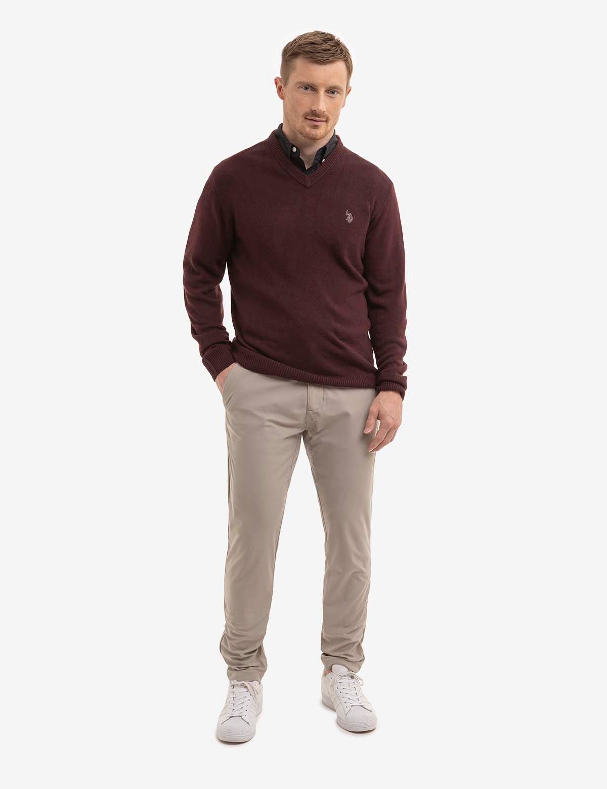 Soft Jersey V-Neck Sweater for Women - Comfortable & Stylish