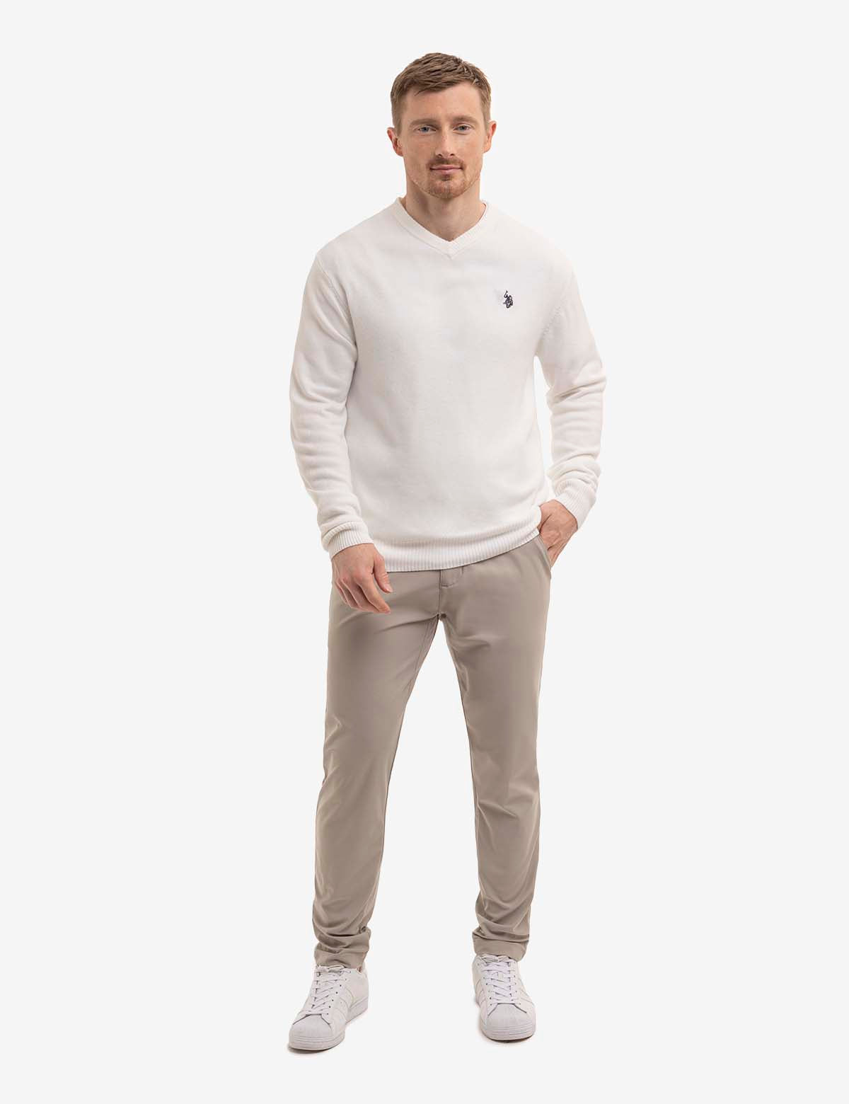 Soft Jersey V-Neck Sweater for Women - Comfortable & Stylish
