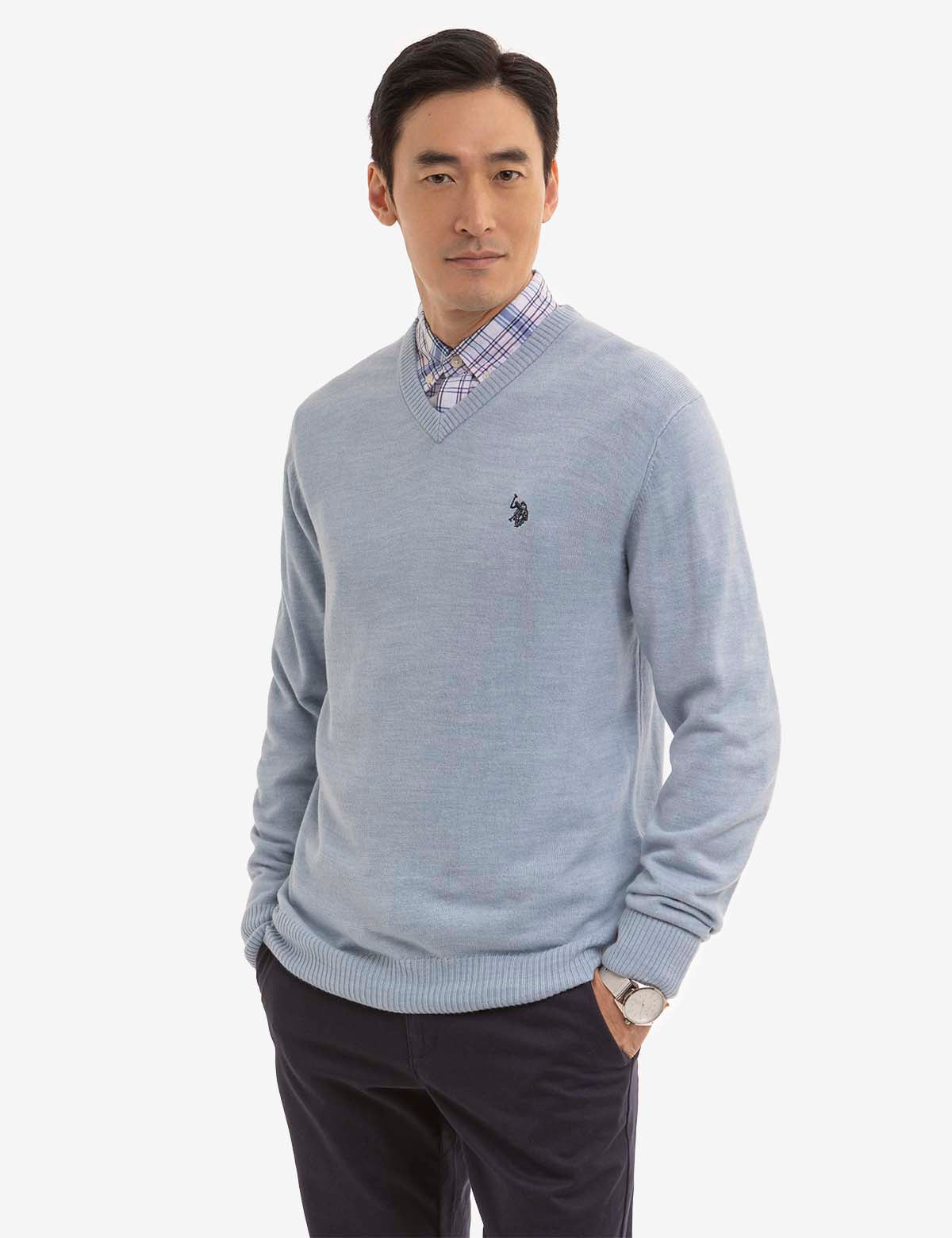 Soft Jersey V-Neck Sweater for Women - Comfortable & Stylish