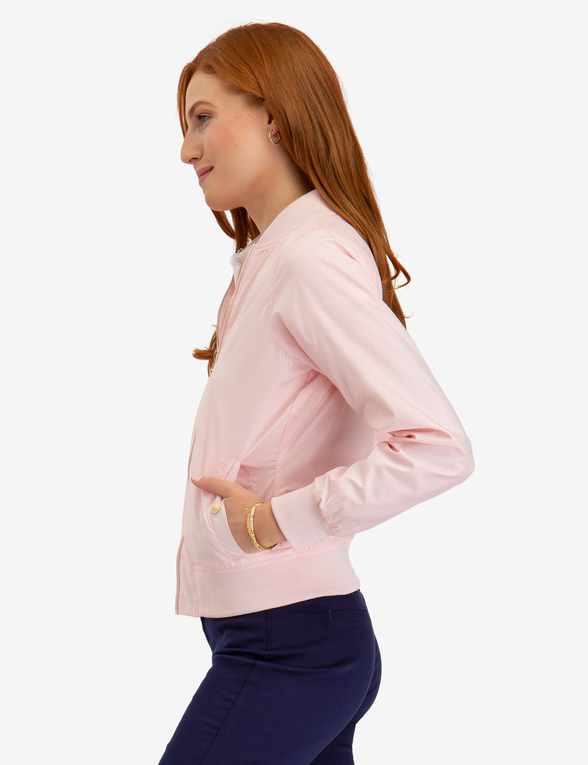 Men's Classic Solid Bomber Jacket