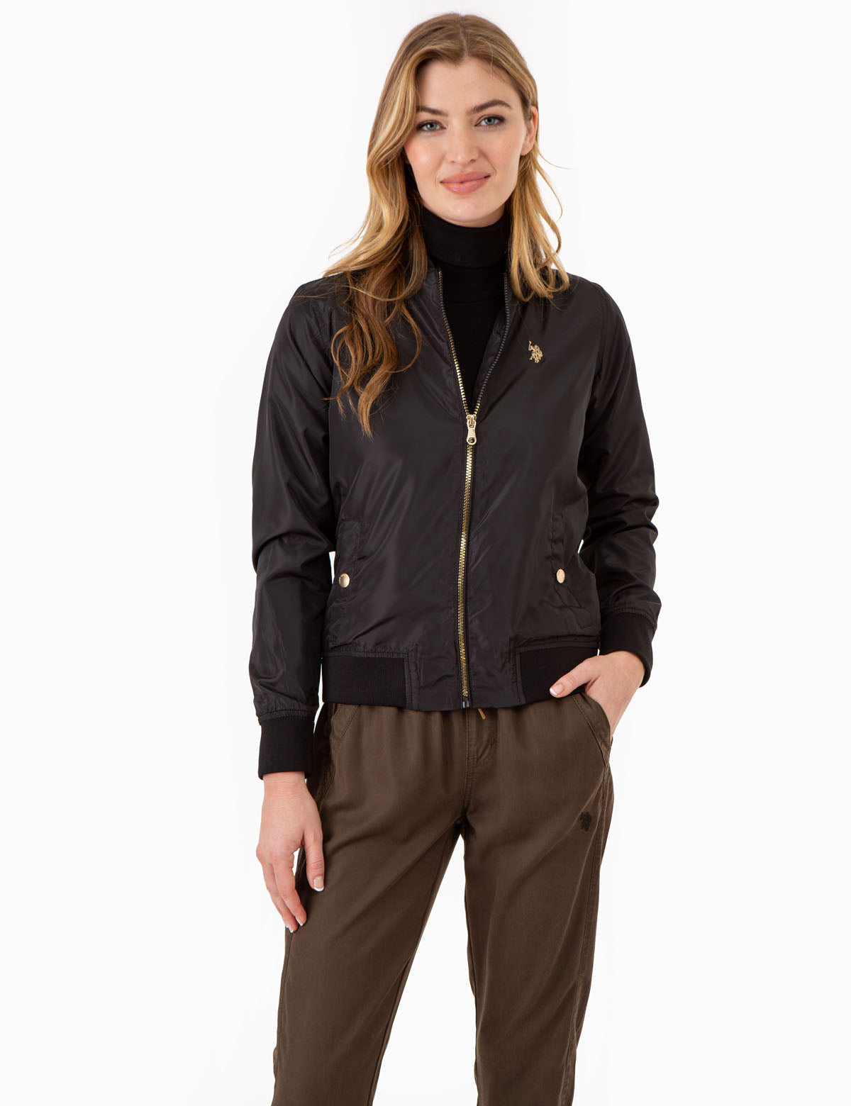 Men's Classic Solid Bomber Jacket
