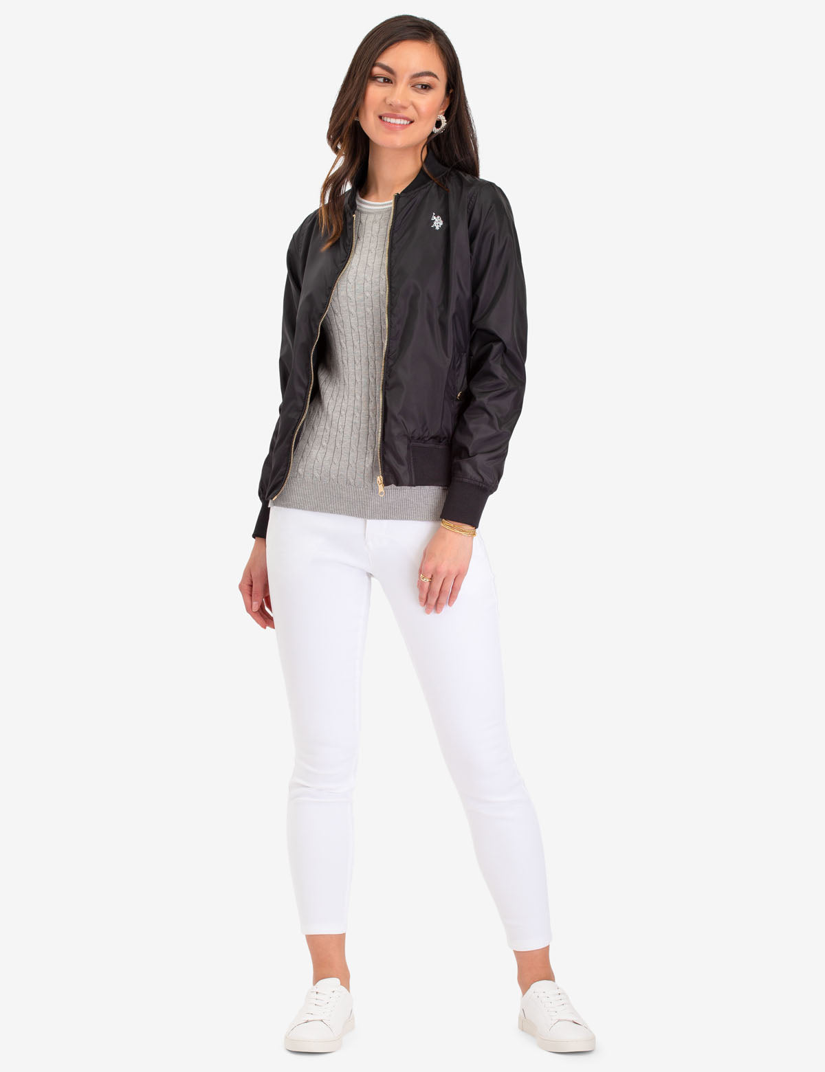 Men's Classic Solid Bomber Jacket