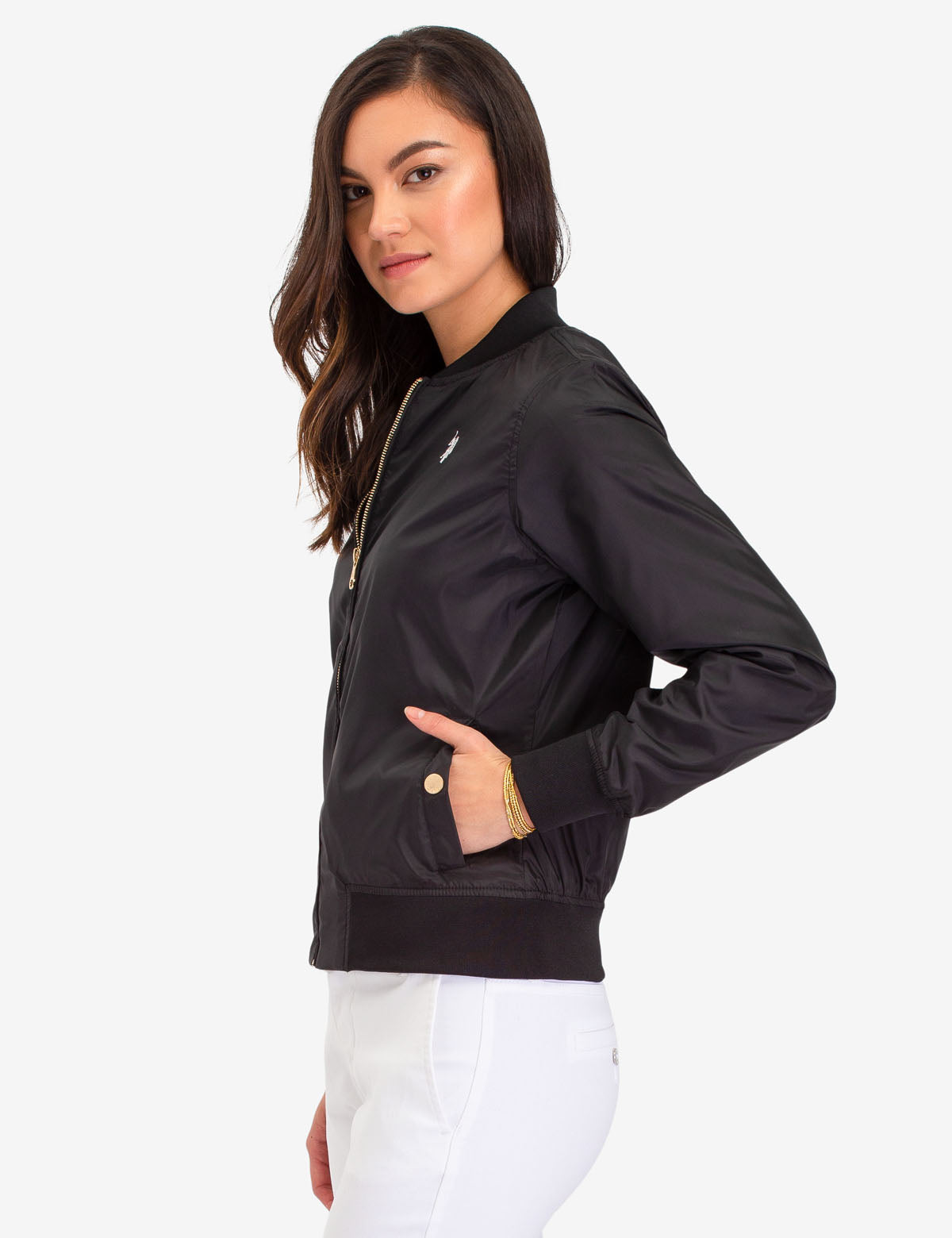 Men's Classic Solid Bomber Jacket