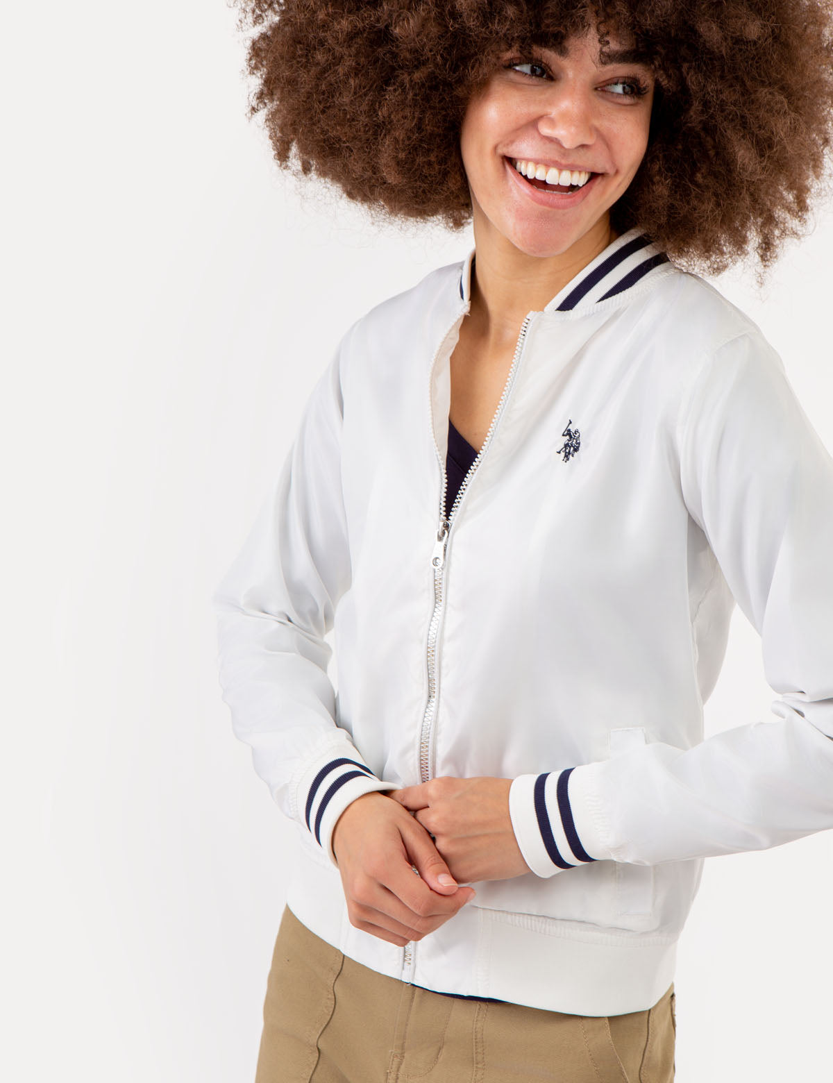 Men's Classic Solid Bomber Jacket