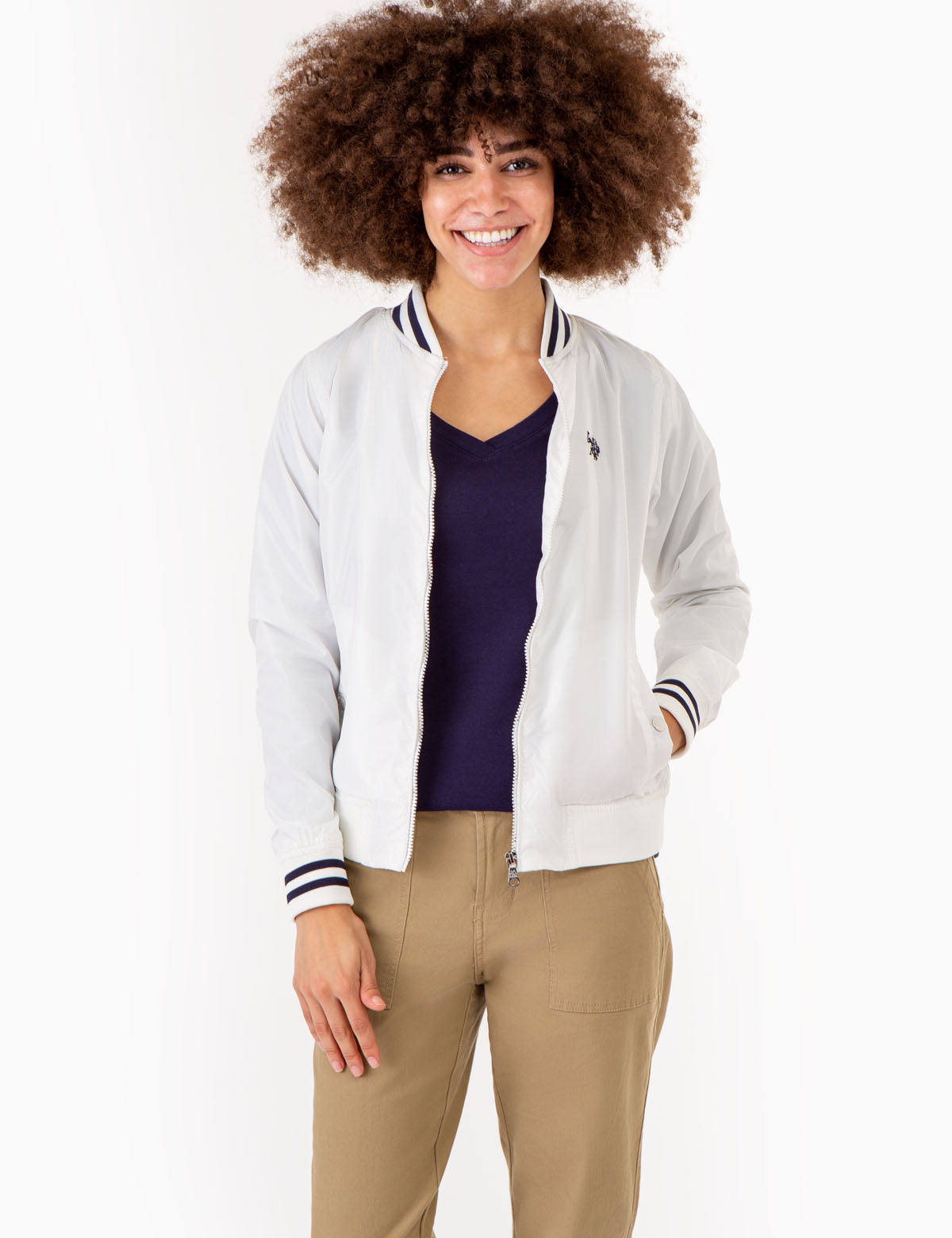 Men's Classic Solid Bomber Jacket
