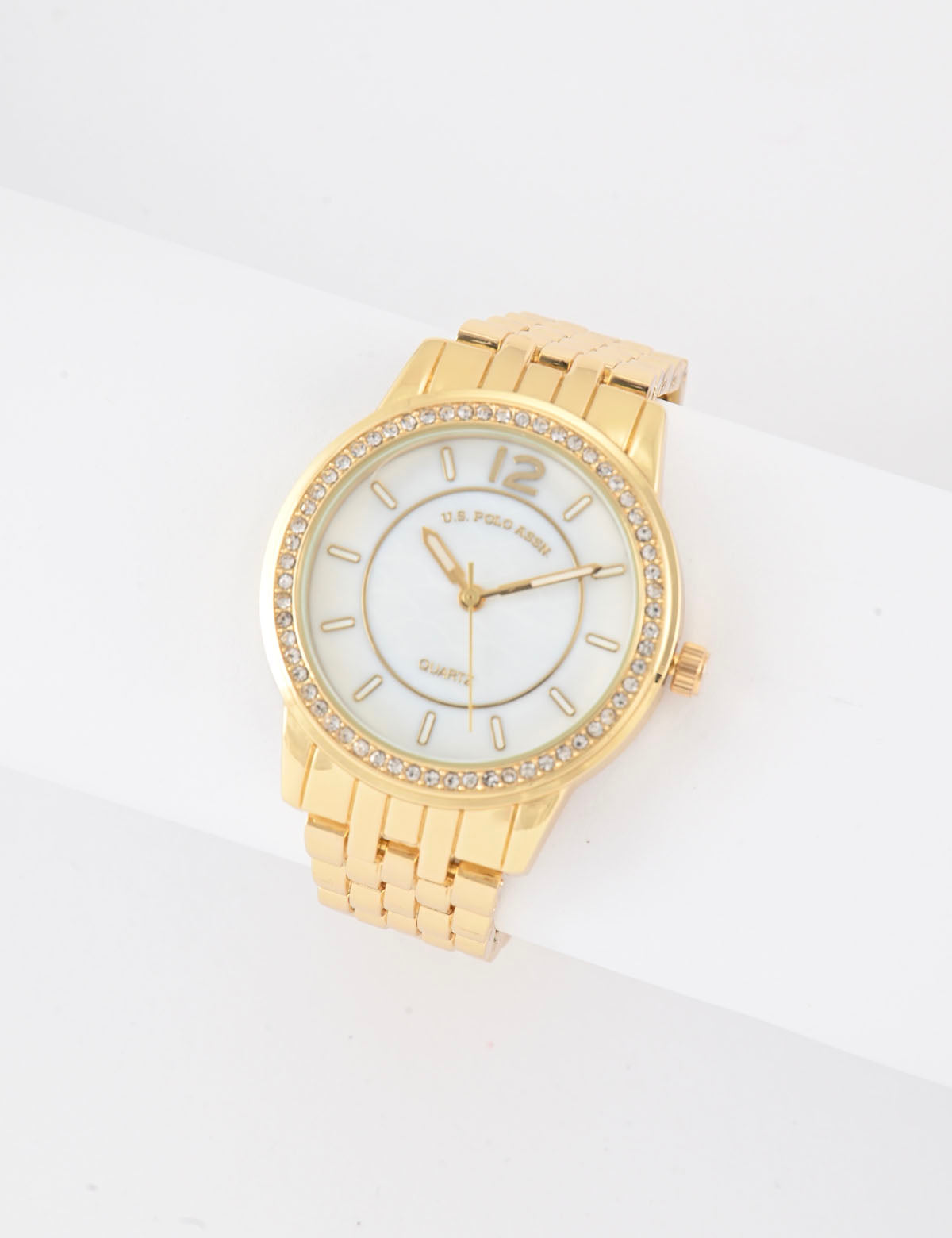 Women's Gold-Tone Link Bracelet Watch - Elegant Timepiece