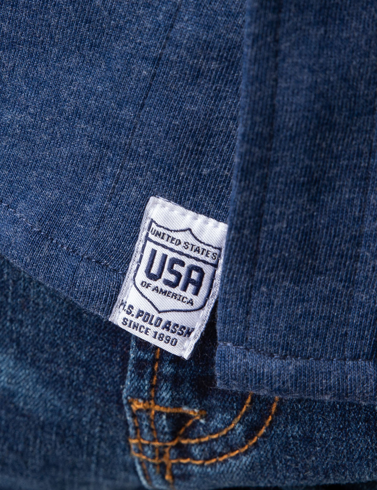 Men's Solid Button-Down Jersey Shirt by USPA