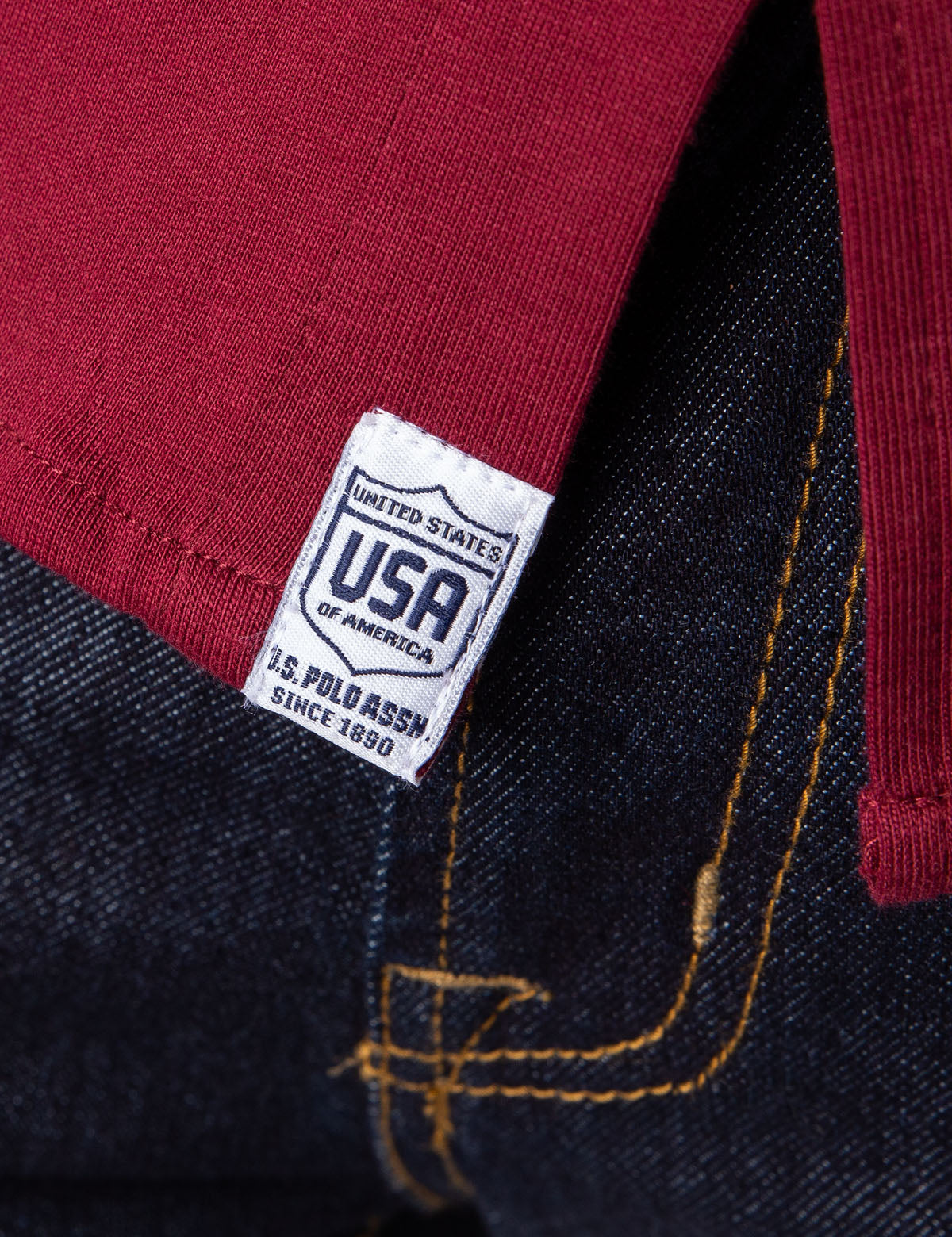 Men's Solid Button-Down Jersey Shirt by USPA