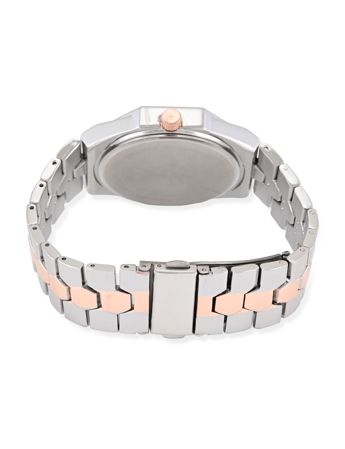 Women's Two-Tone Pink Dial Link Bracelet Watch