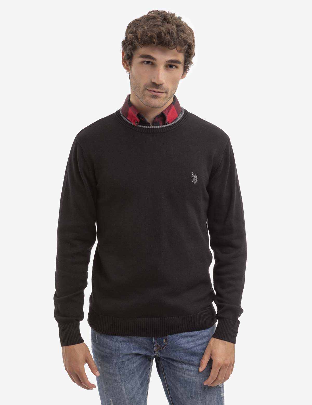 Classic Crew Neck Sweater - Soft Jersey Knit for Men & Women