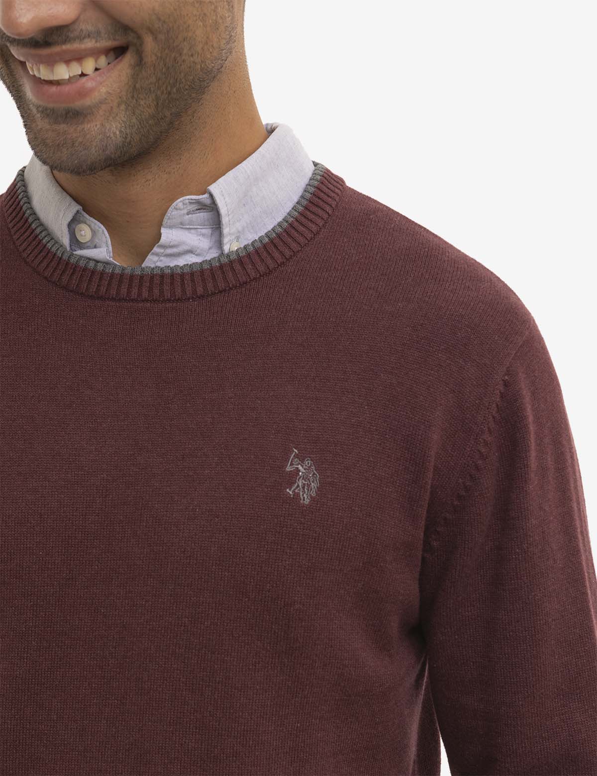 Classic Crew Neck Sweater - Soft Jersey Knit for Men & Women
