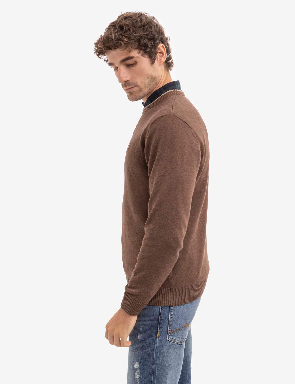 Classic Crew Neck Sweater - Soft Jersey Knit for Men & Women