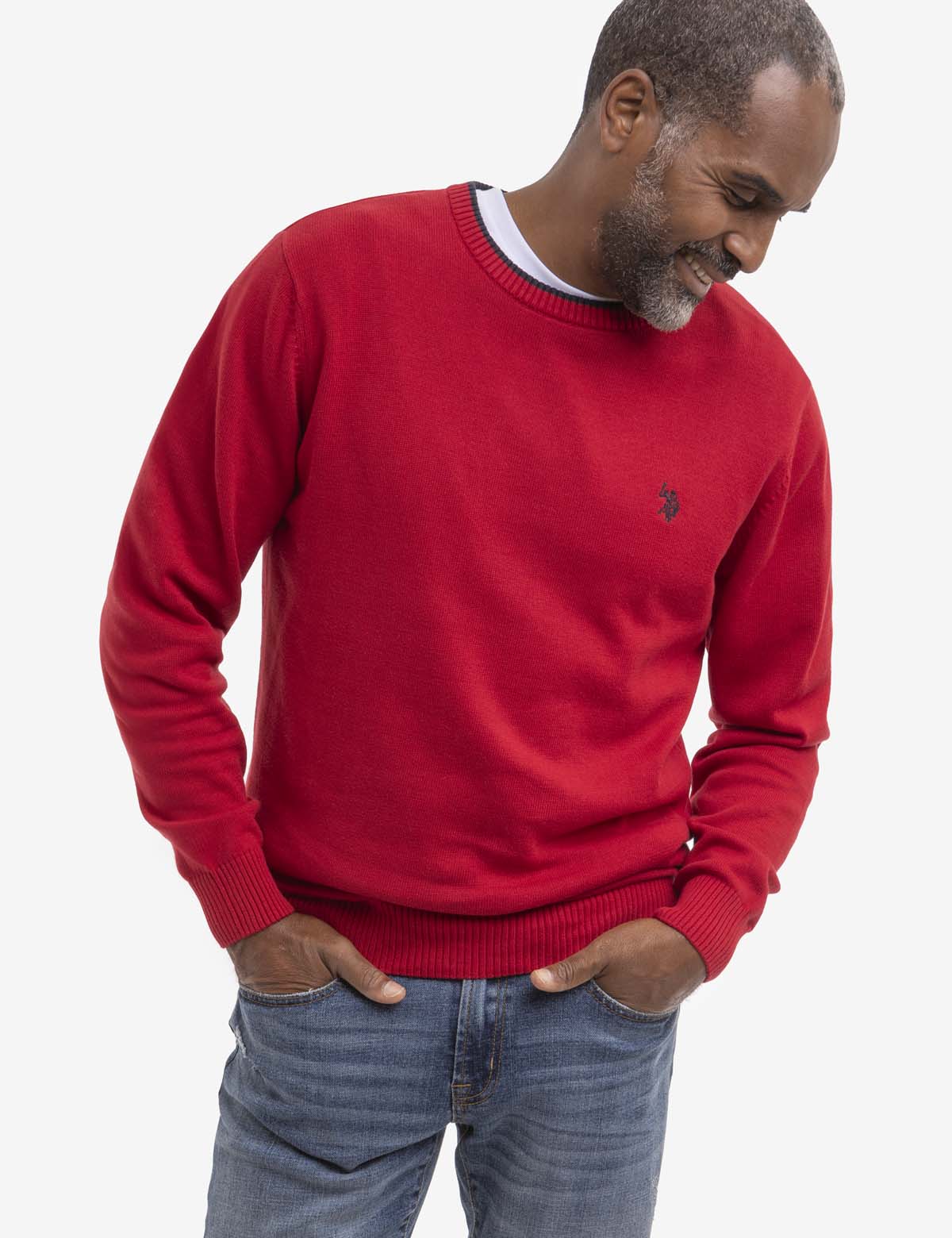 Classic Crew Neck Sweater - Soft Jersey Knit for Men & Women