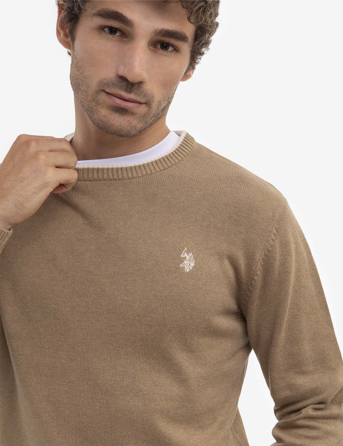 Classic Crew Neck Sweater - Soft Jersey Knit for Men & Women