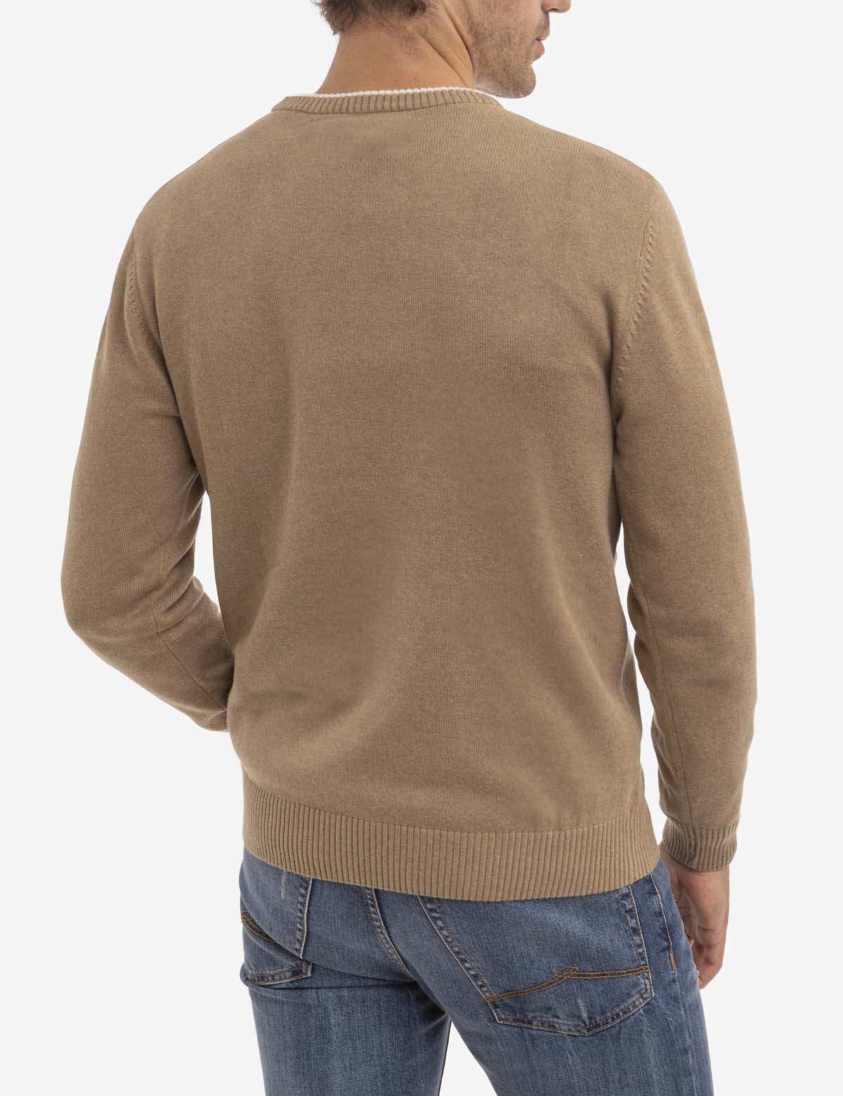 Classic Crew Neck Sweater - Soft Jersey Knit for Men & Women