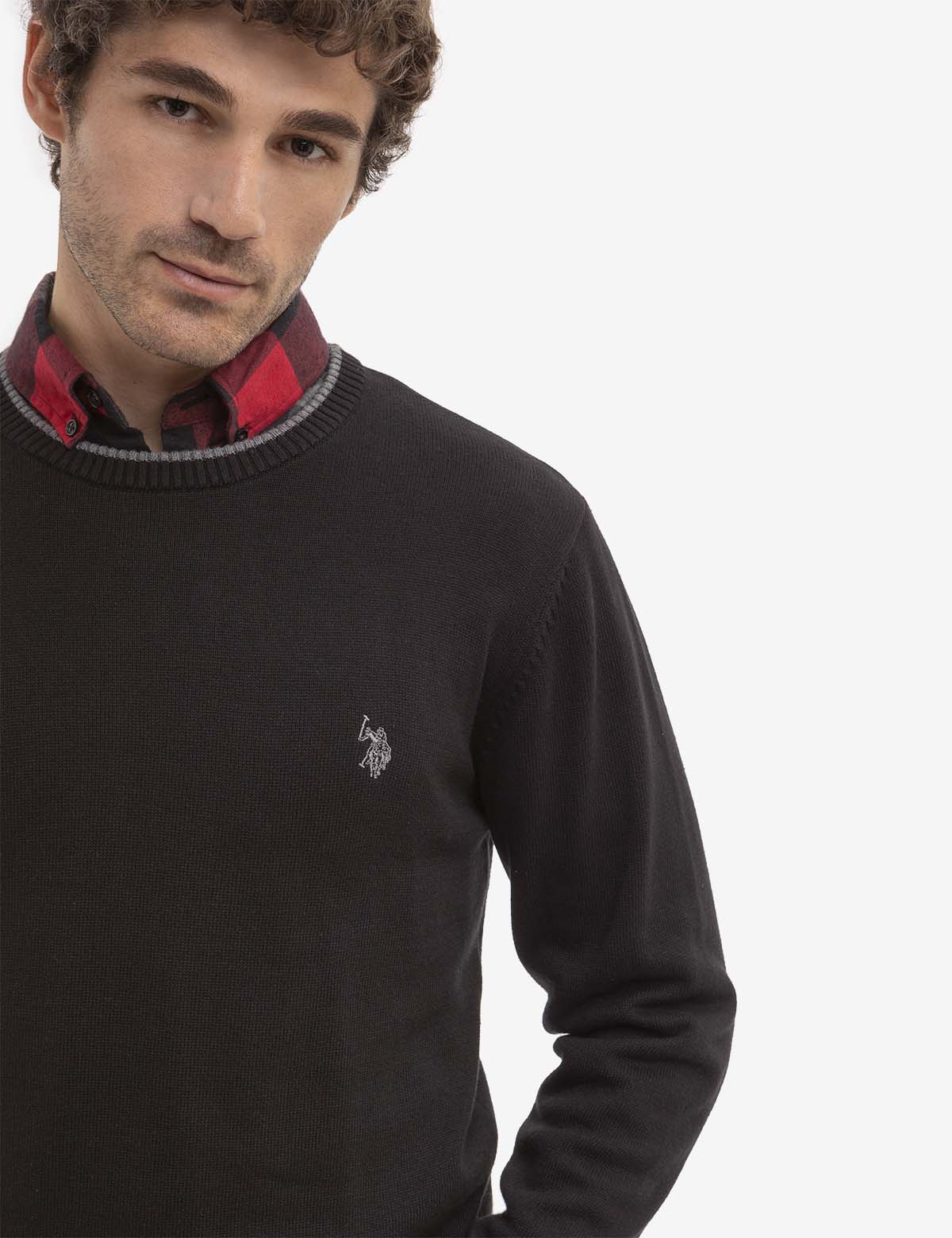 Classic Crew Neck Sweater - Soft Jersey Knit for Men & Women