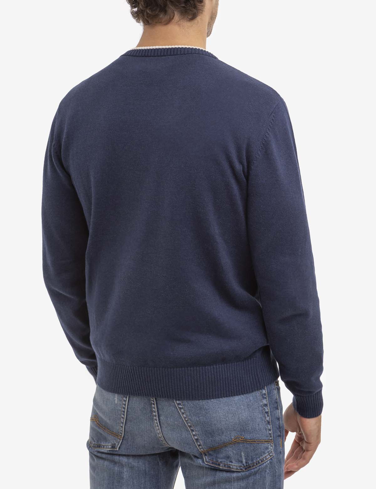 Classic Crew Neck Sweater - Soft Jersey Knit for Men & Women