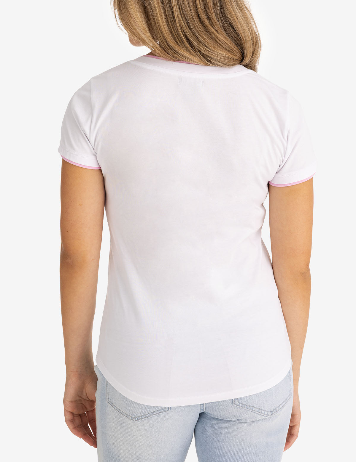 Double Band V-Neck T-Shirt for Men & Women - Stylish Casual Tee