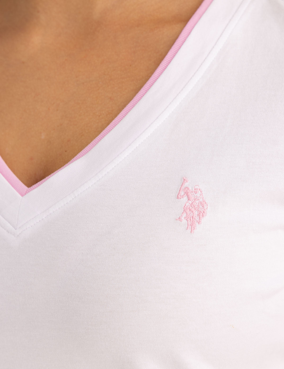 Double Band V-Neck T-Shirt for Men & Women - Stylish Casual Tee