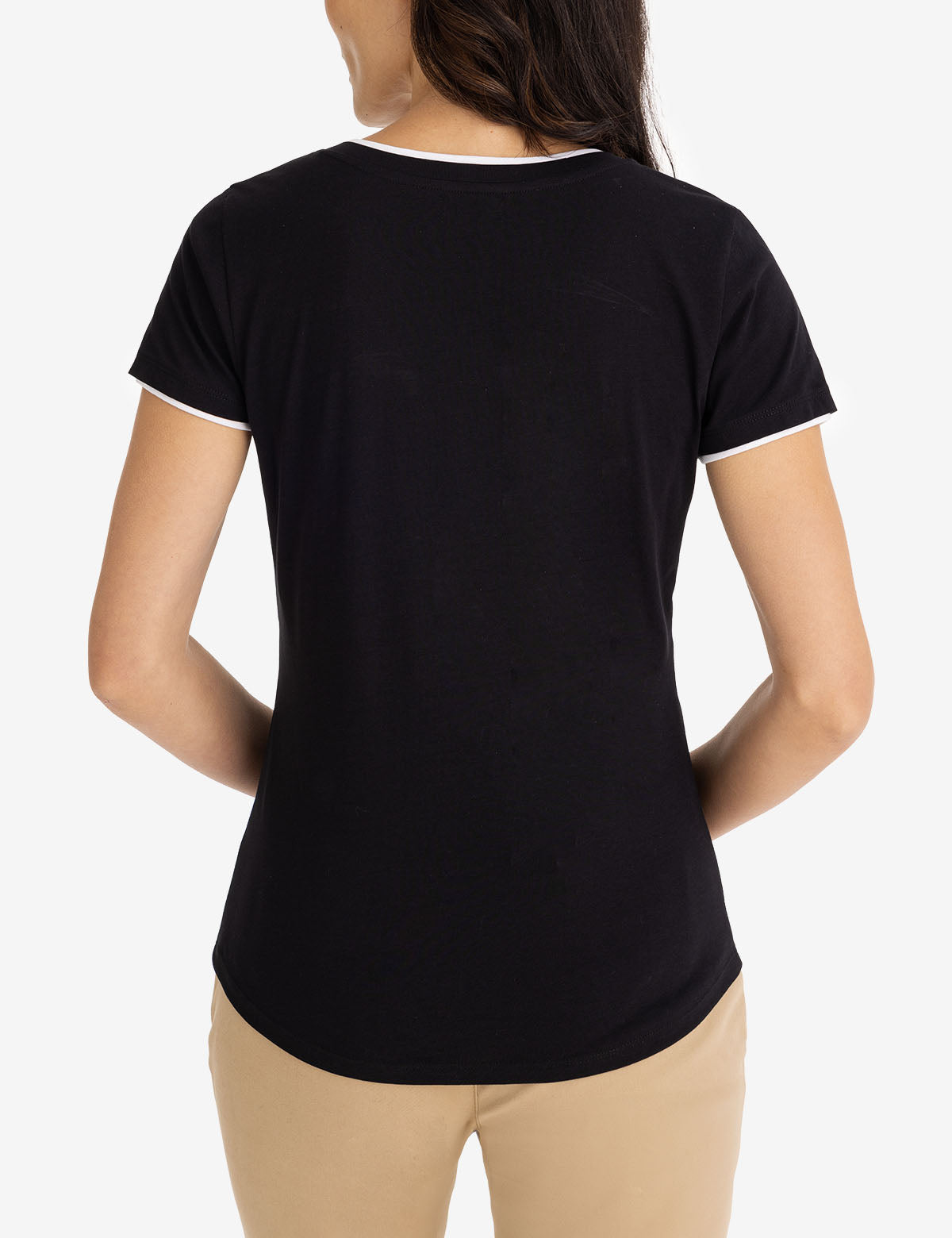 Double Band V-Neck T-Shirt for Men & Women - Stylish Casual Tee