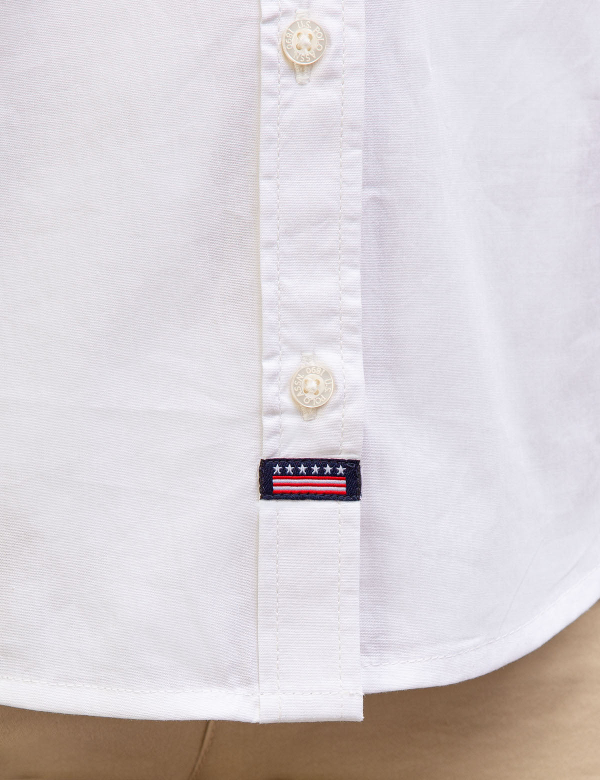 Men's Stretch Poplin Button-Up Shirt with Contrast Trim
