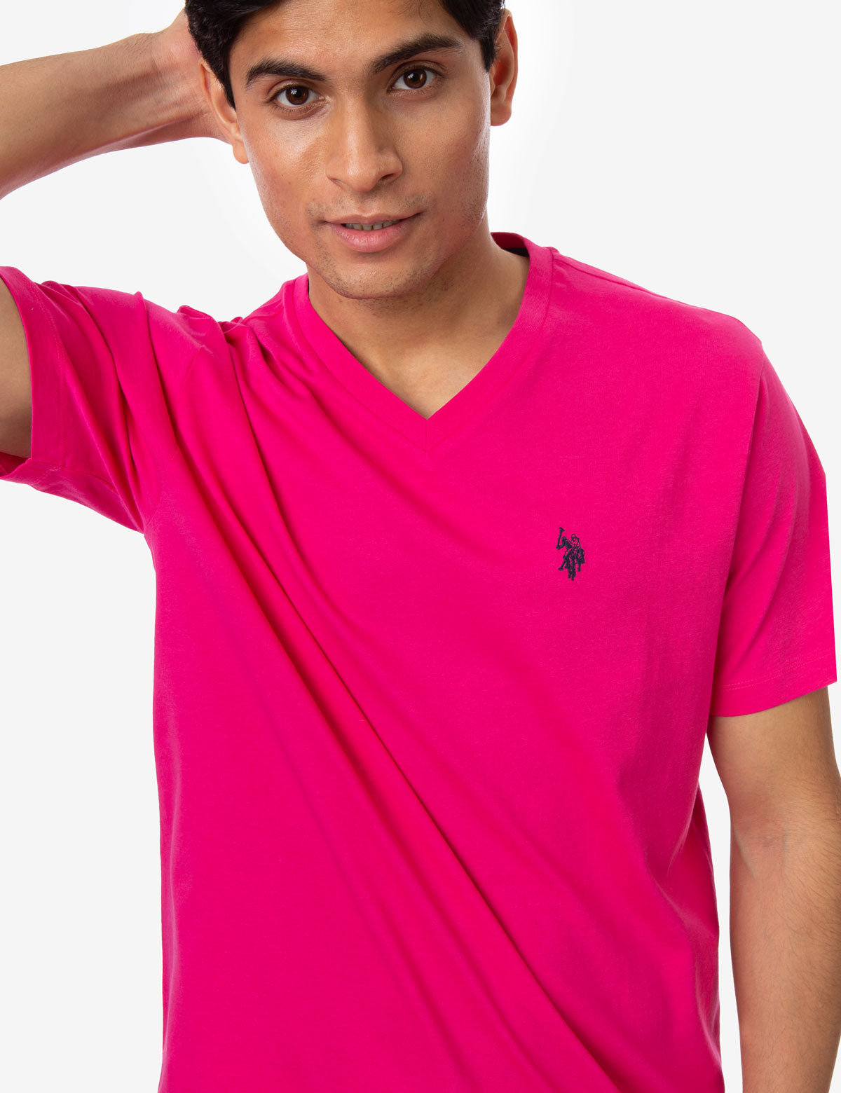 Classic Solid V-Neck T-Shirt for Men & Women