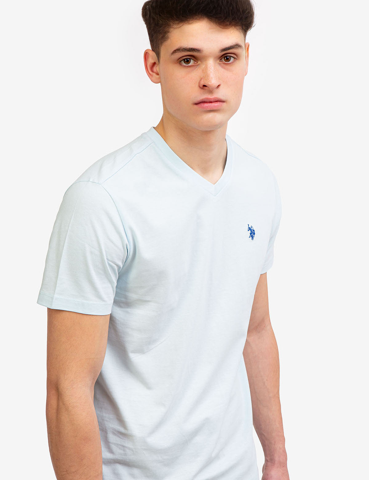 Classic Solid V-Neck T-Shirt for Men & Women