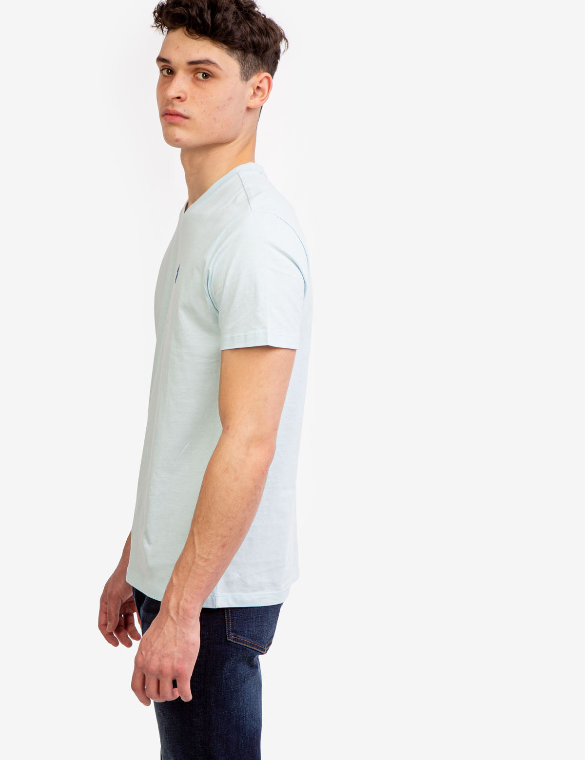 Classic Solid V-Neck T-Shirt for Men & Women