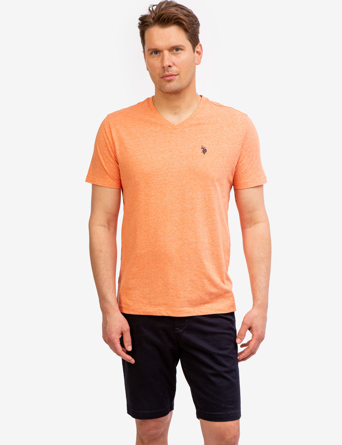 Classic Solid V-Neck T-Shirt for Men & Women