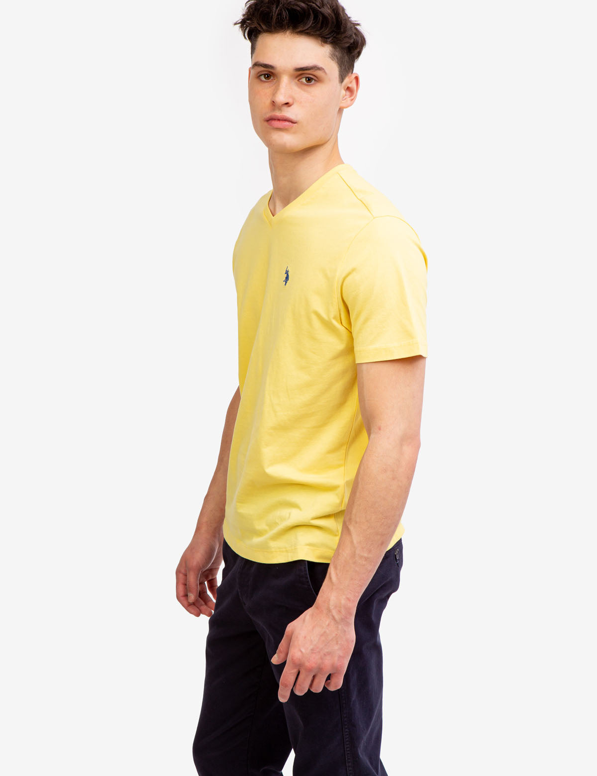 Classic Solid V-Neck T-Shirt for Men & Women