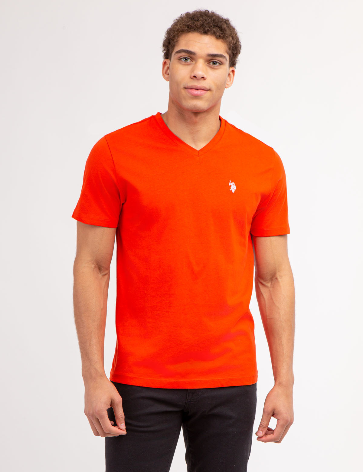 Classic Solid V-Neck T-Shirt for Men & Women