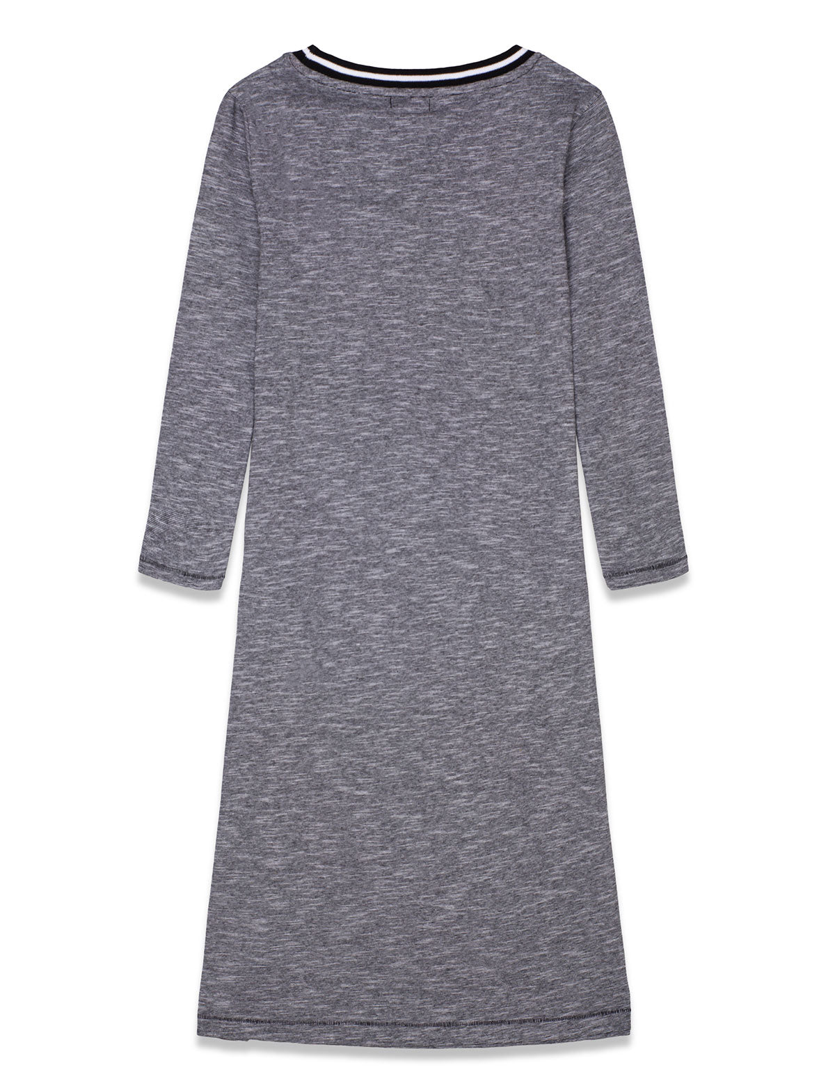 Space Dye Round Neck 3/4 Sleeve Dress