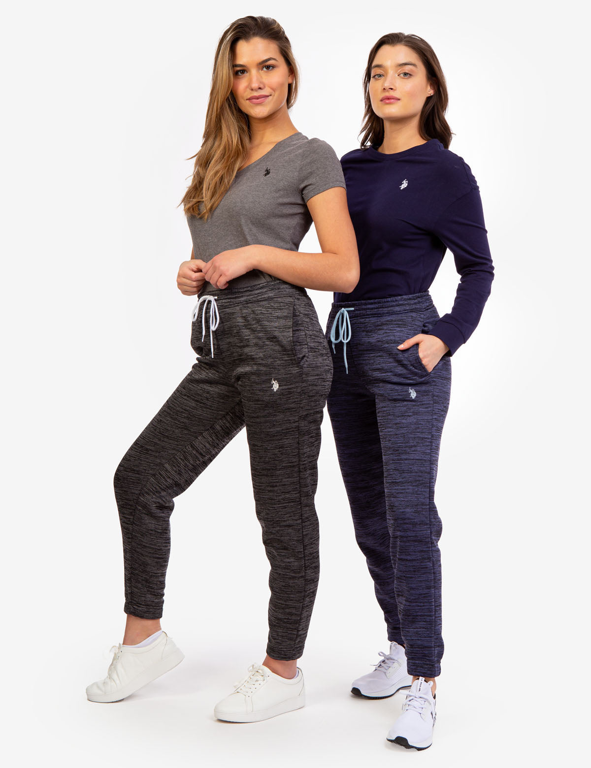 Space Dye Fleece Jogger Pants - Cozy Lounge Wear
