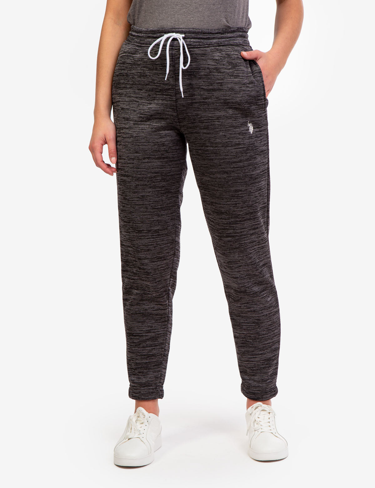 Space Dye Fleece Jogger Pants - Cozy Lounge Wear