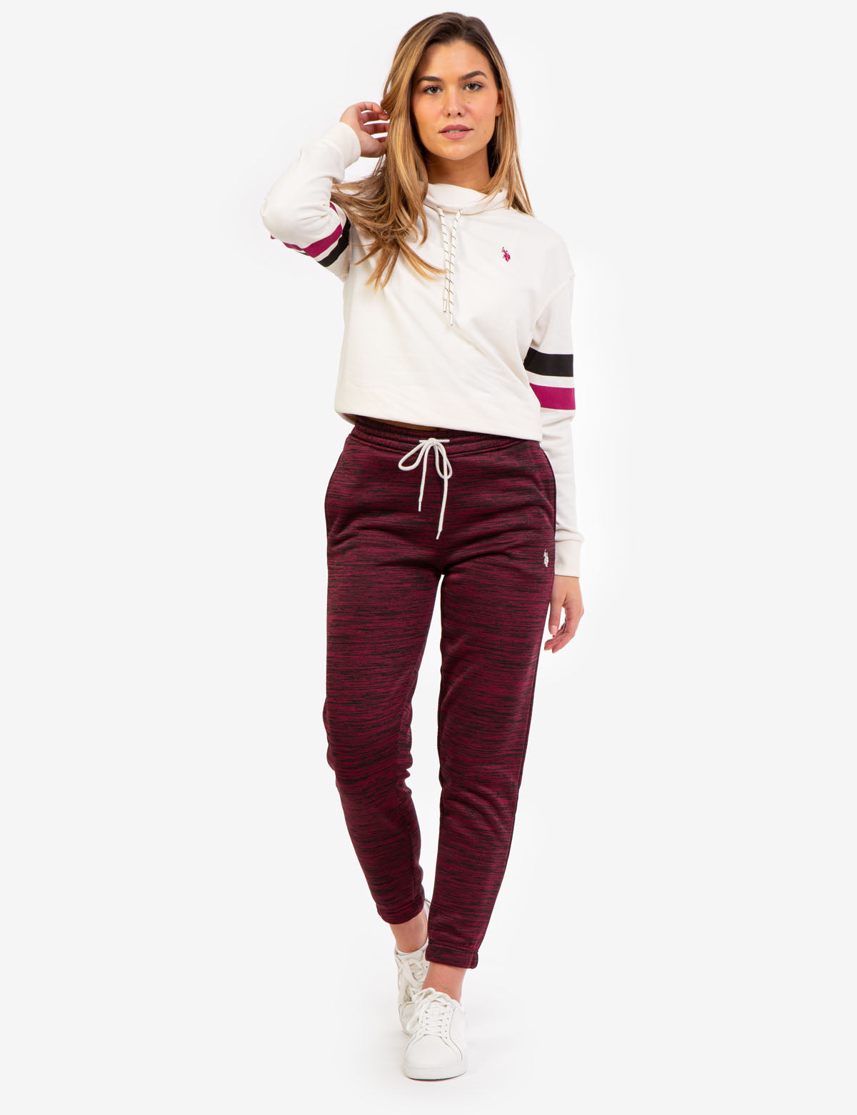 Space Dye Fleece Jogger Pants - Cozy Lounge Wear