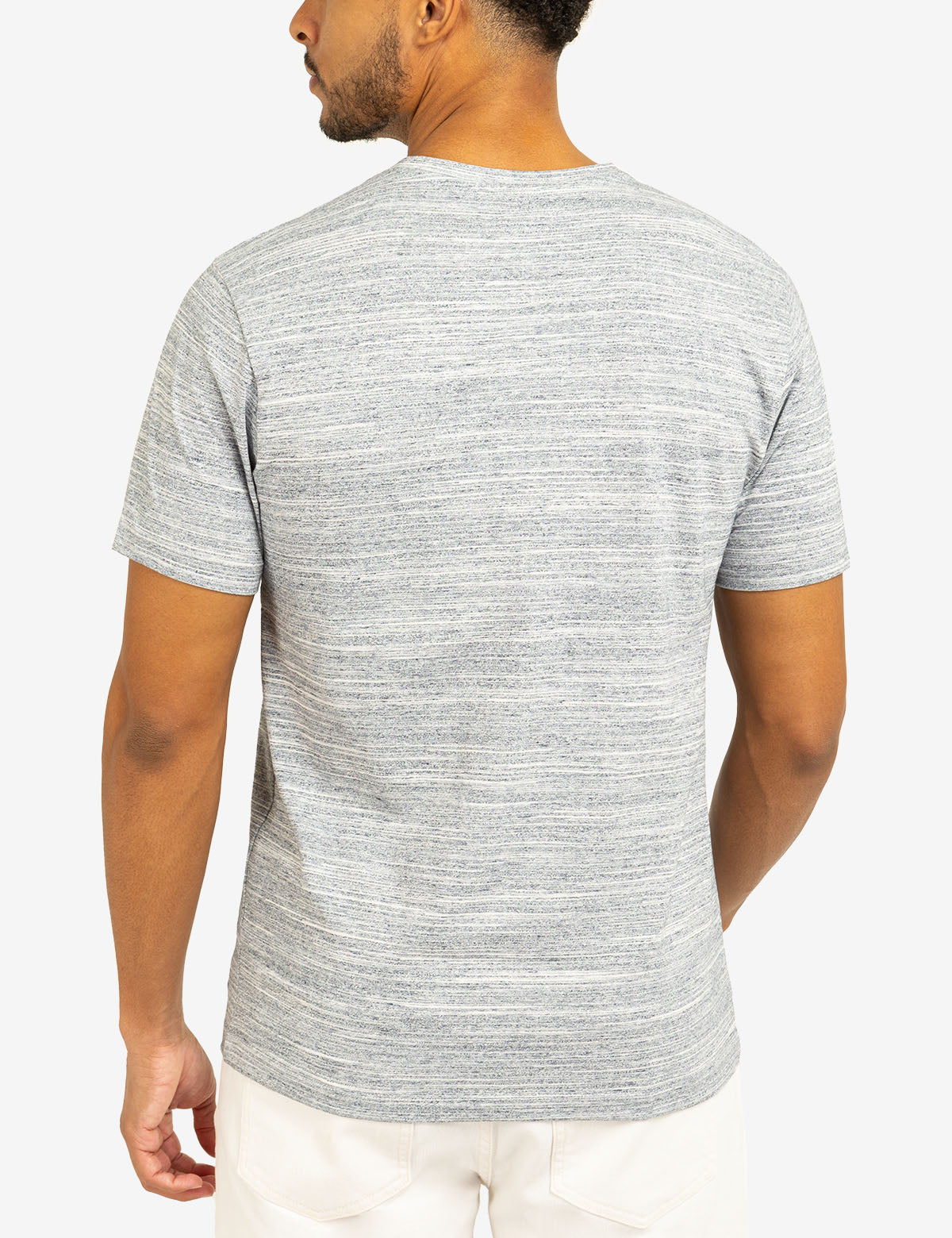 Space Dye Jersey V-Neck T-Shirt for Women & Men