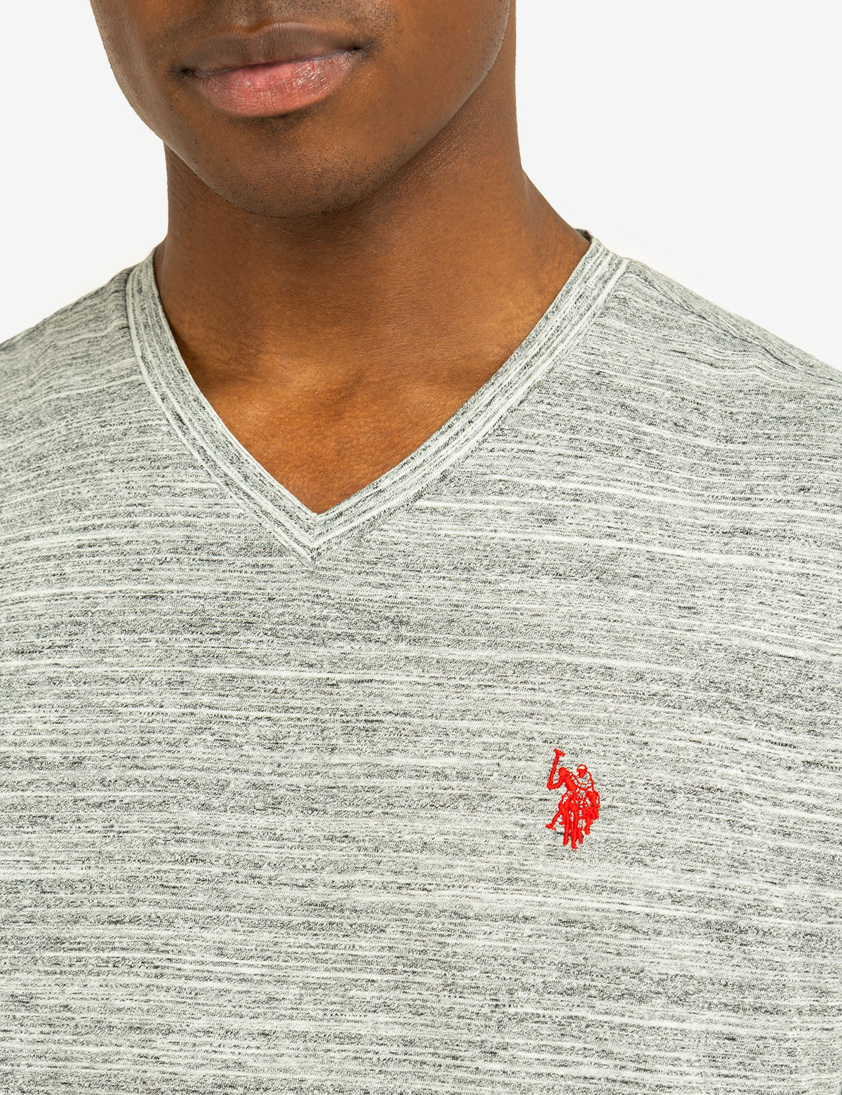 Space Dye Jersey V-Neck T-Shirt for Women & Men