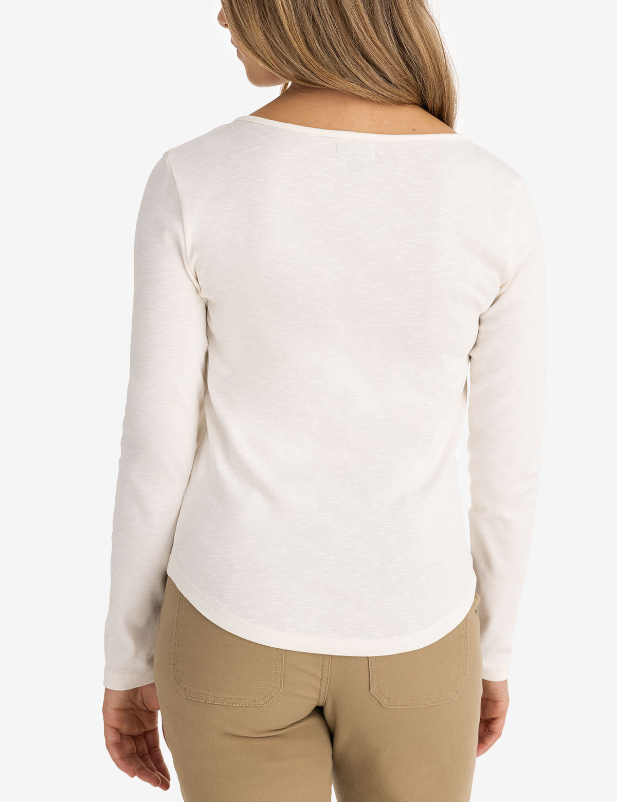 Notch Neck Long Sleeve T-Shirt for Men & Women